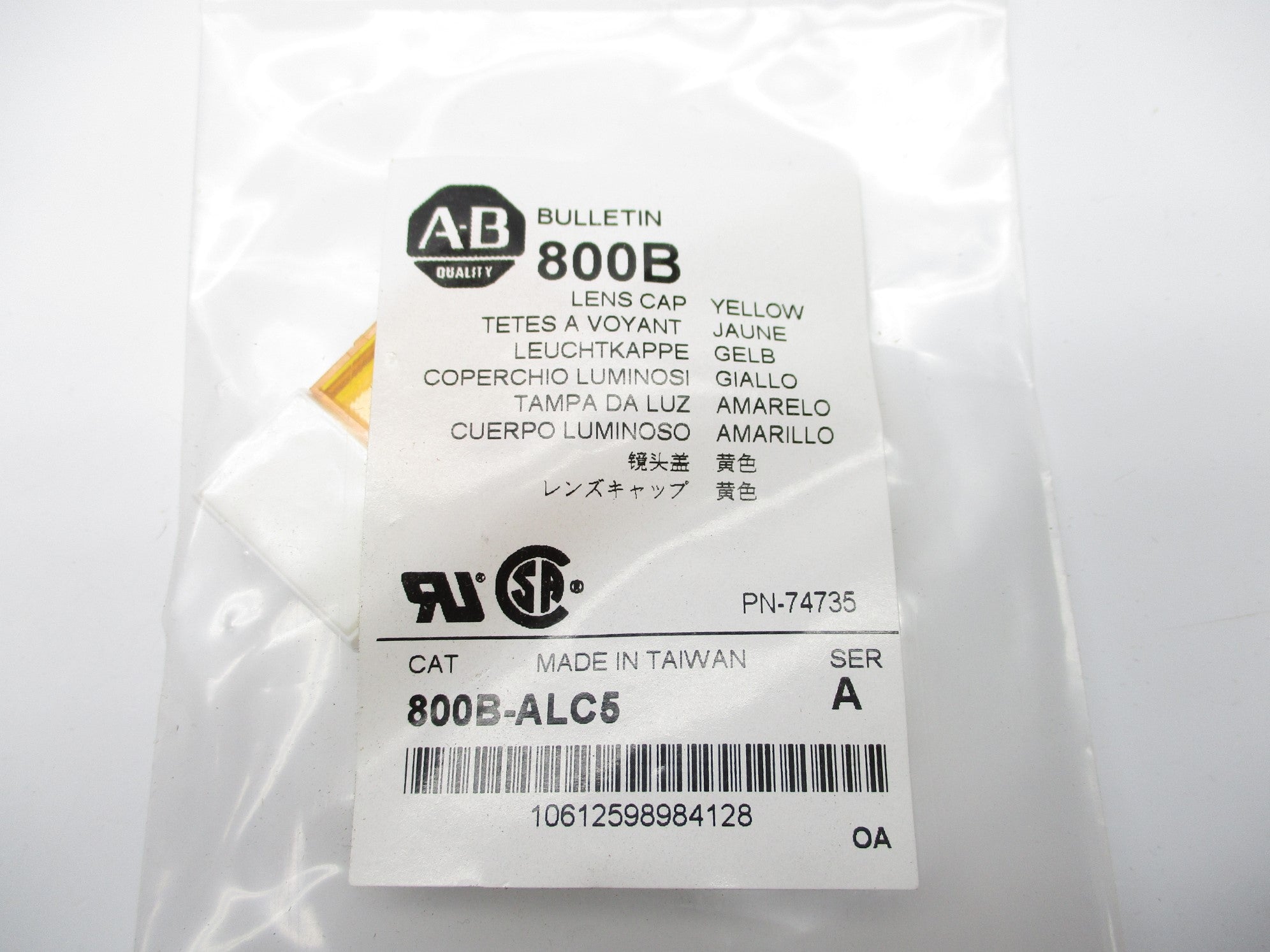 ALLEN BRADLEY 800B-ALC5 SER. A NSMP