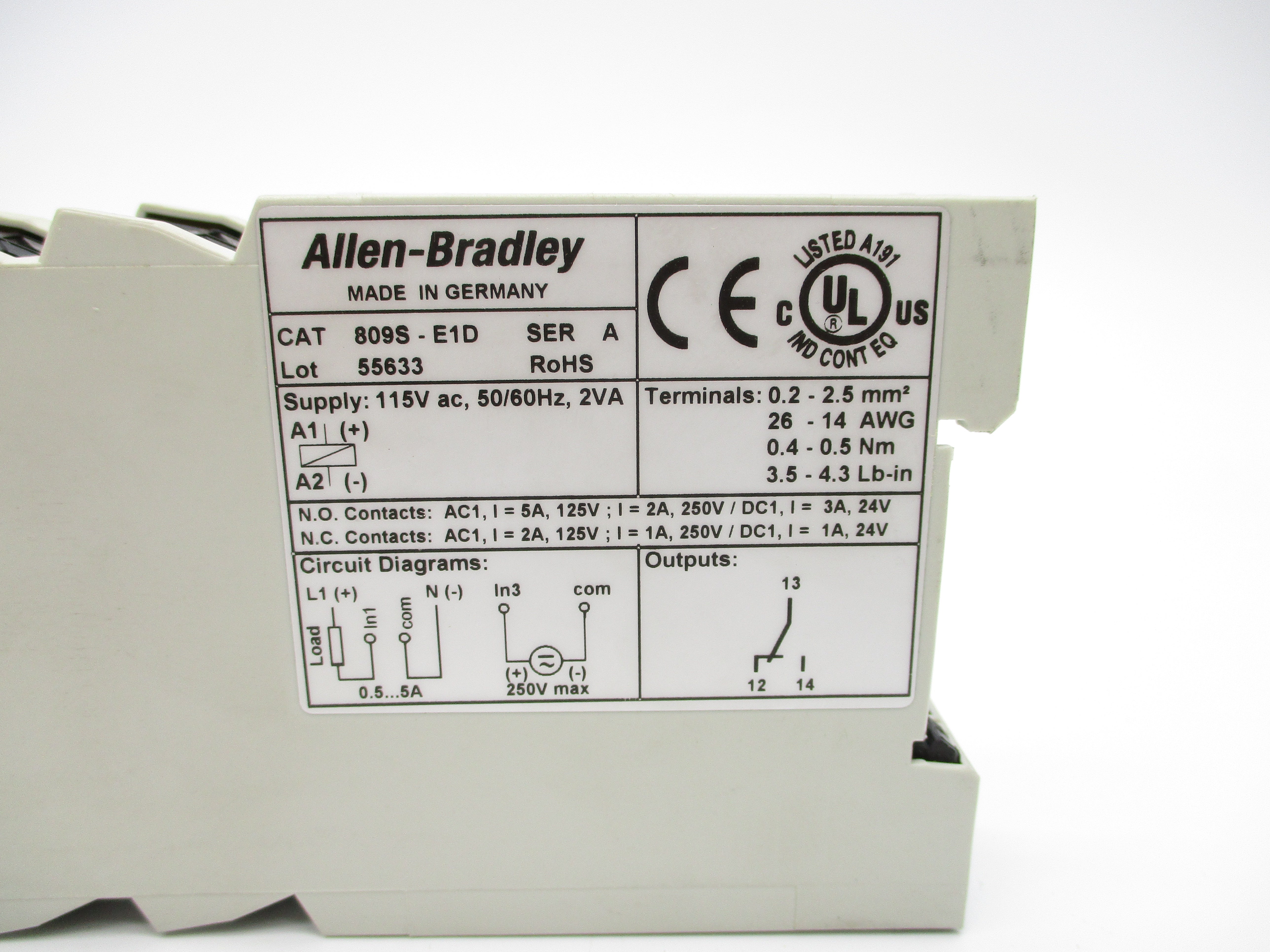 INDUSTRIAL SPARE PART 809S-E1D SER. A NSMP