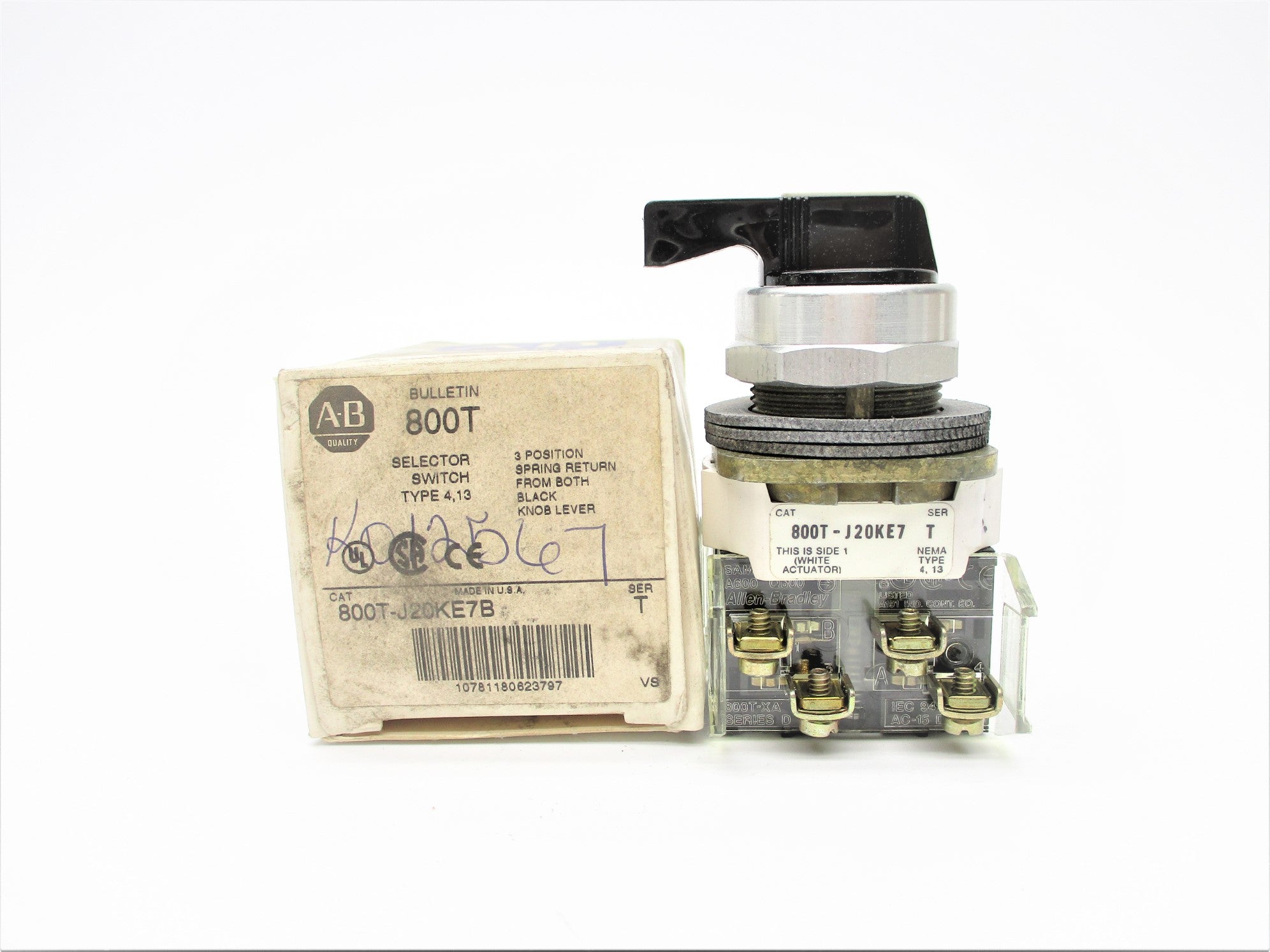 ALLEN BRADLEY 800T-J20KE7B SER. T (GY/BL) NSMP
