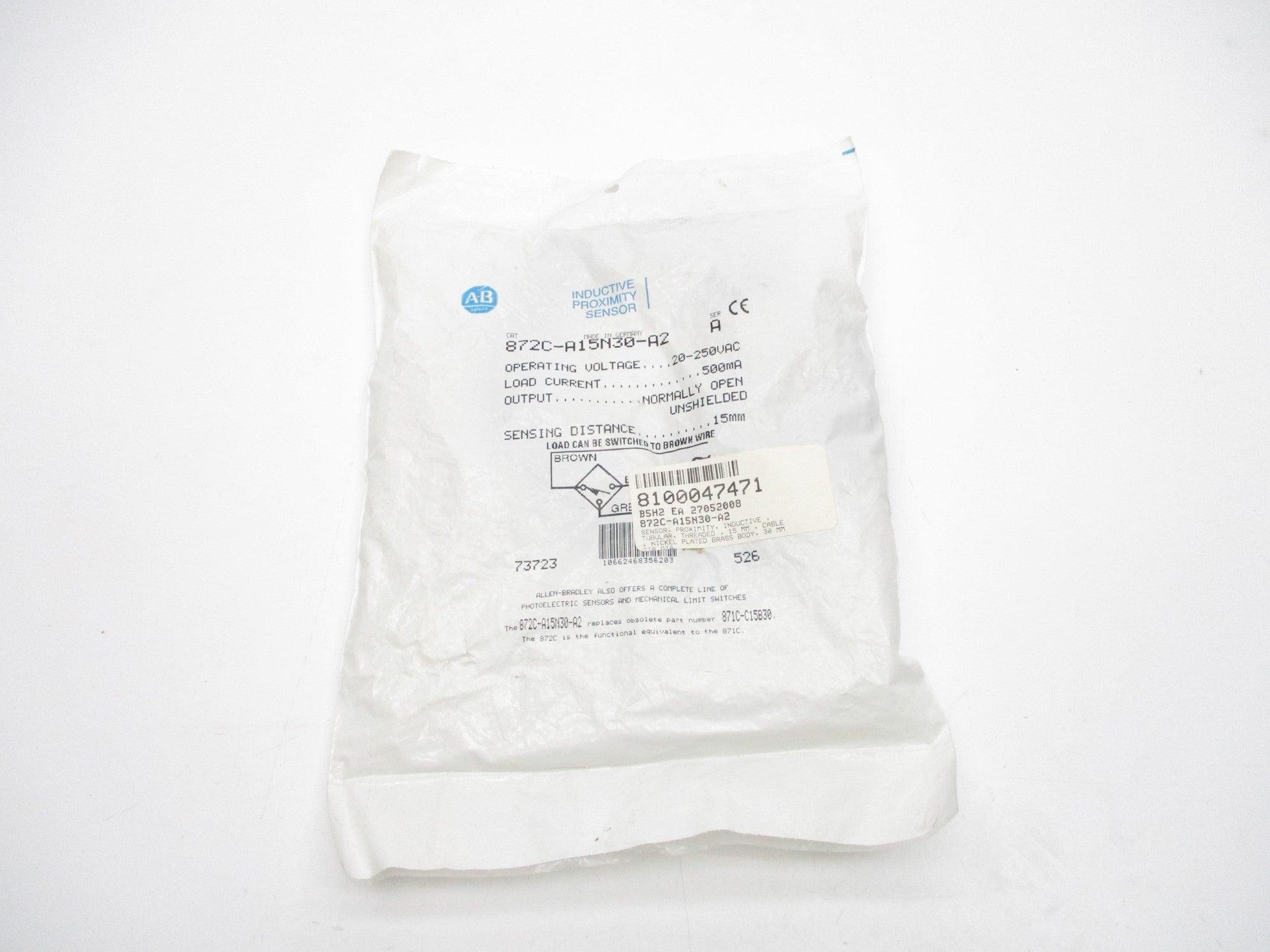 ALLEN BRADLEY 872C-A15N30-A2 SER. A NSMP
