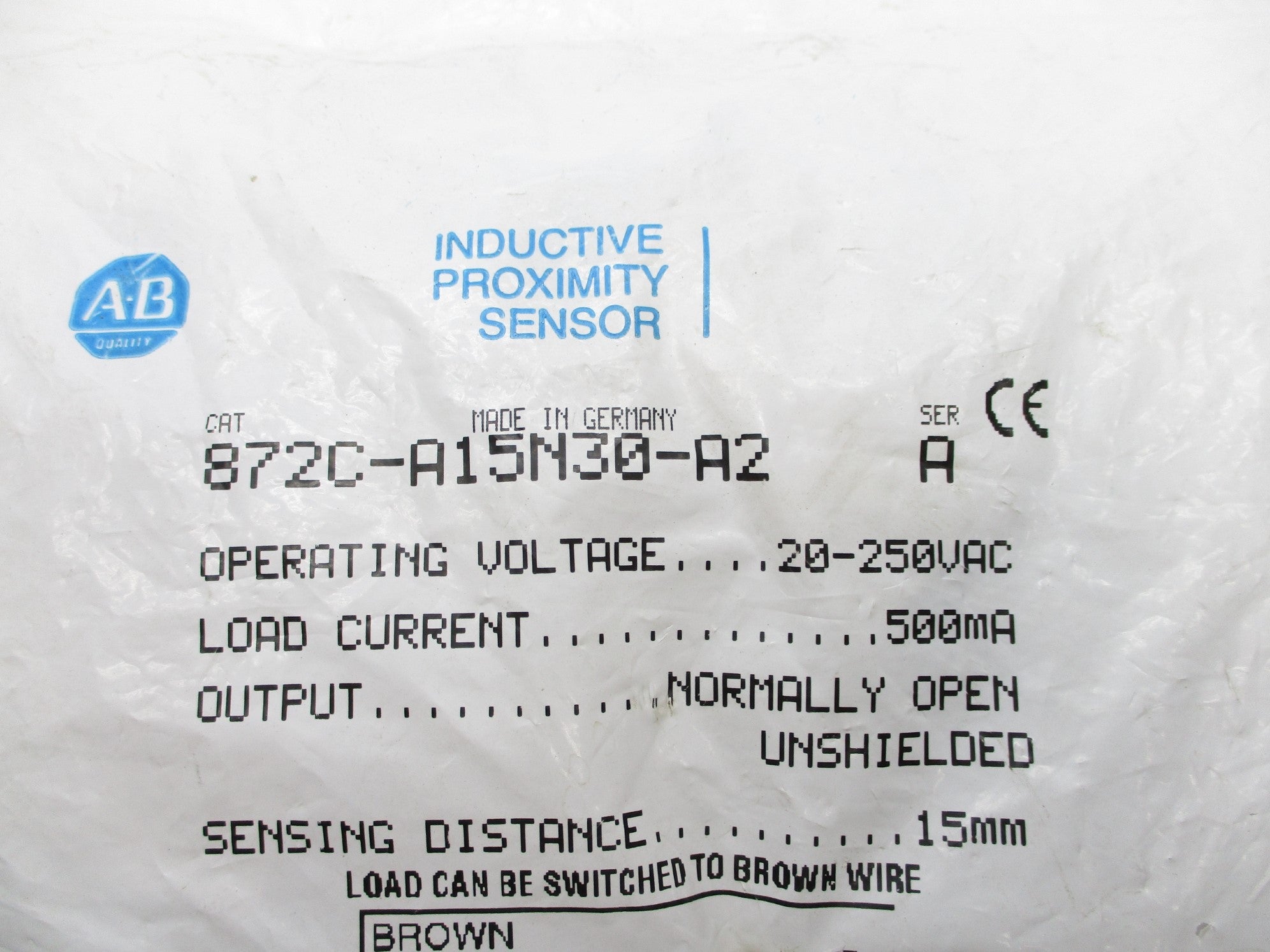 ALLEN BRADLEY 872C-A15N30-A2 SER. A NSMP