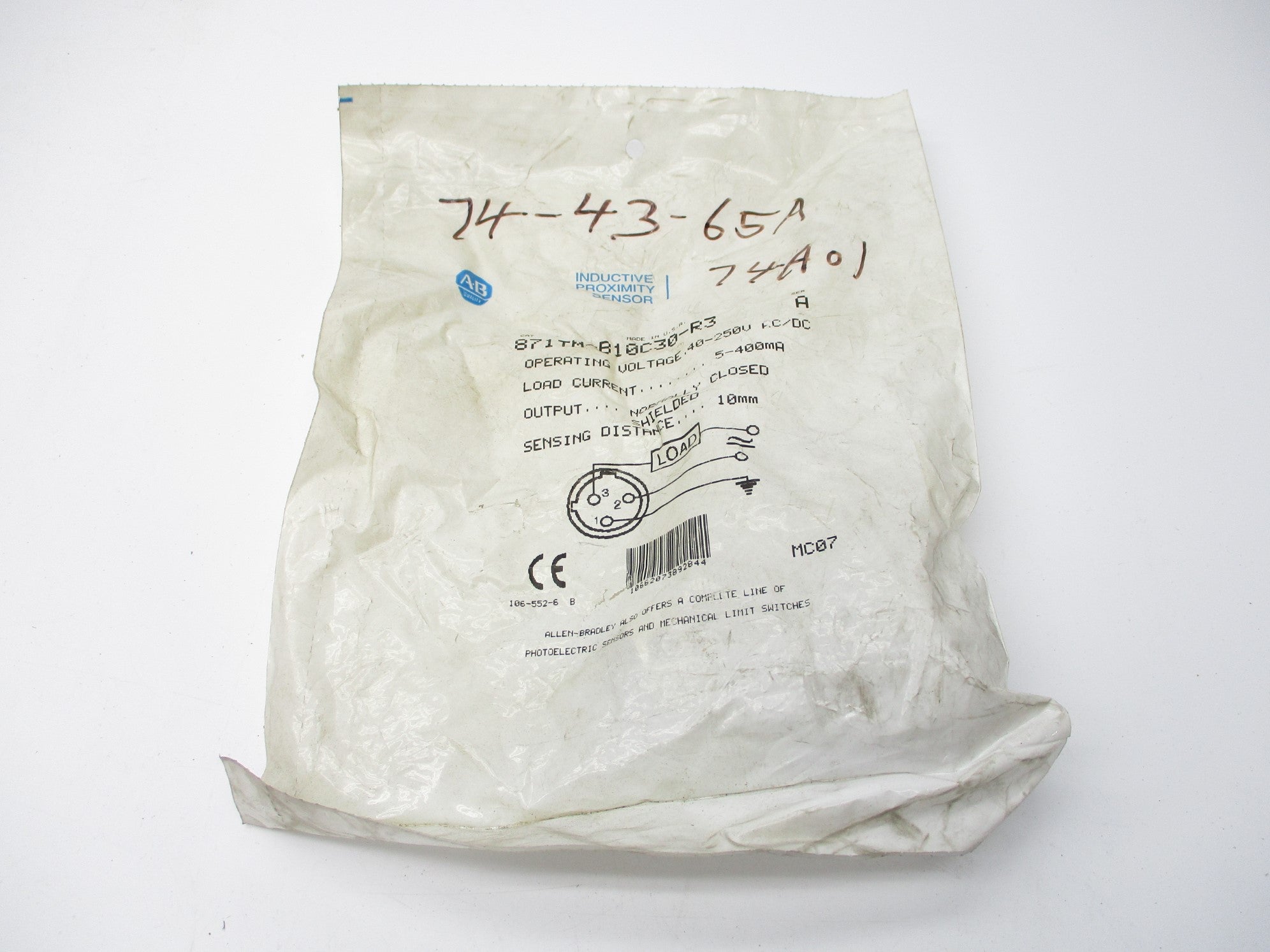 ALLEN BRADLEY 871TM-B10C30-R3 SER. A NSMP