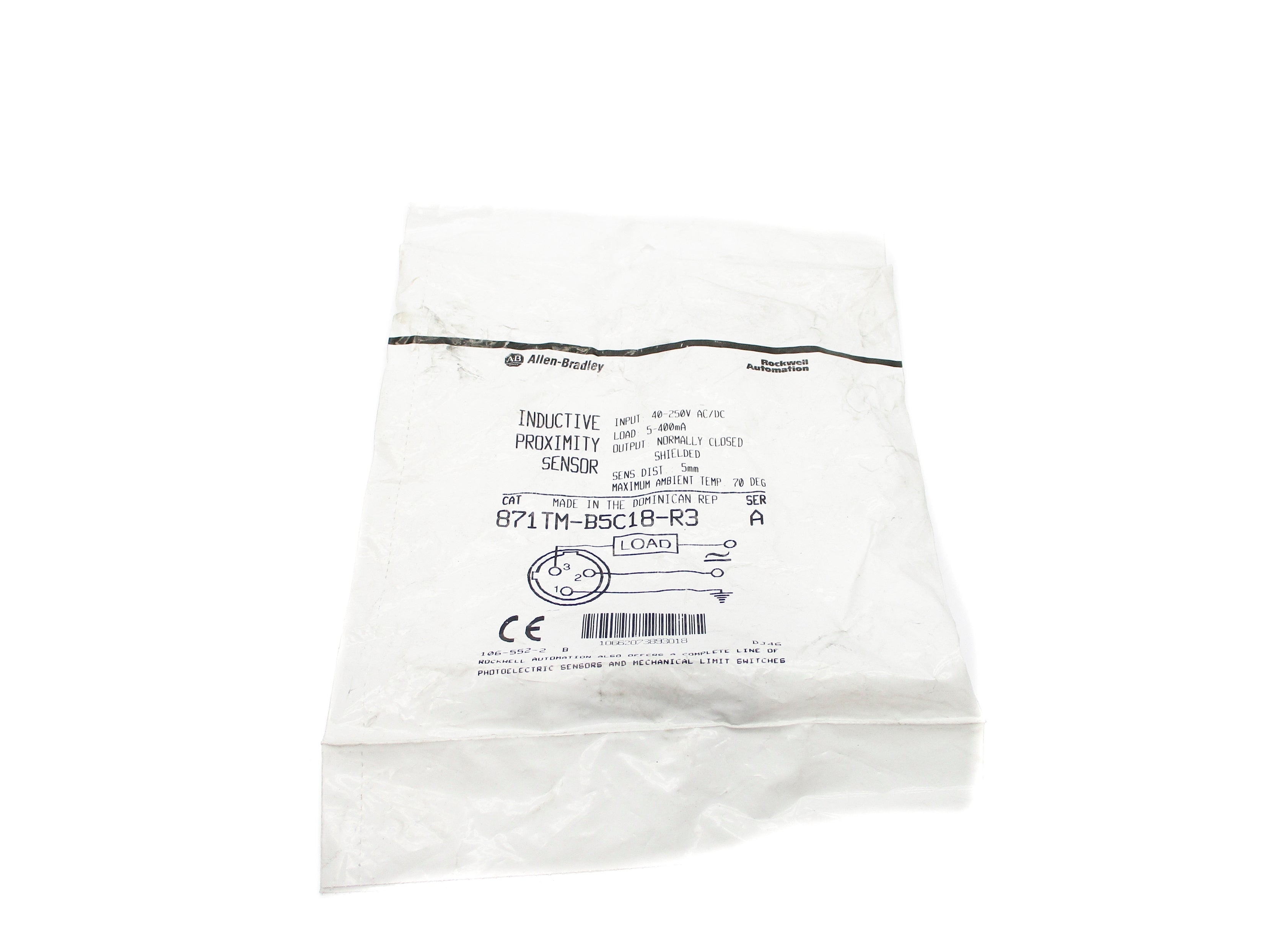 ALLEN BRADLEY 871TM-B5C18-R3 SER. A NSMP