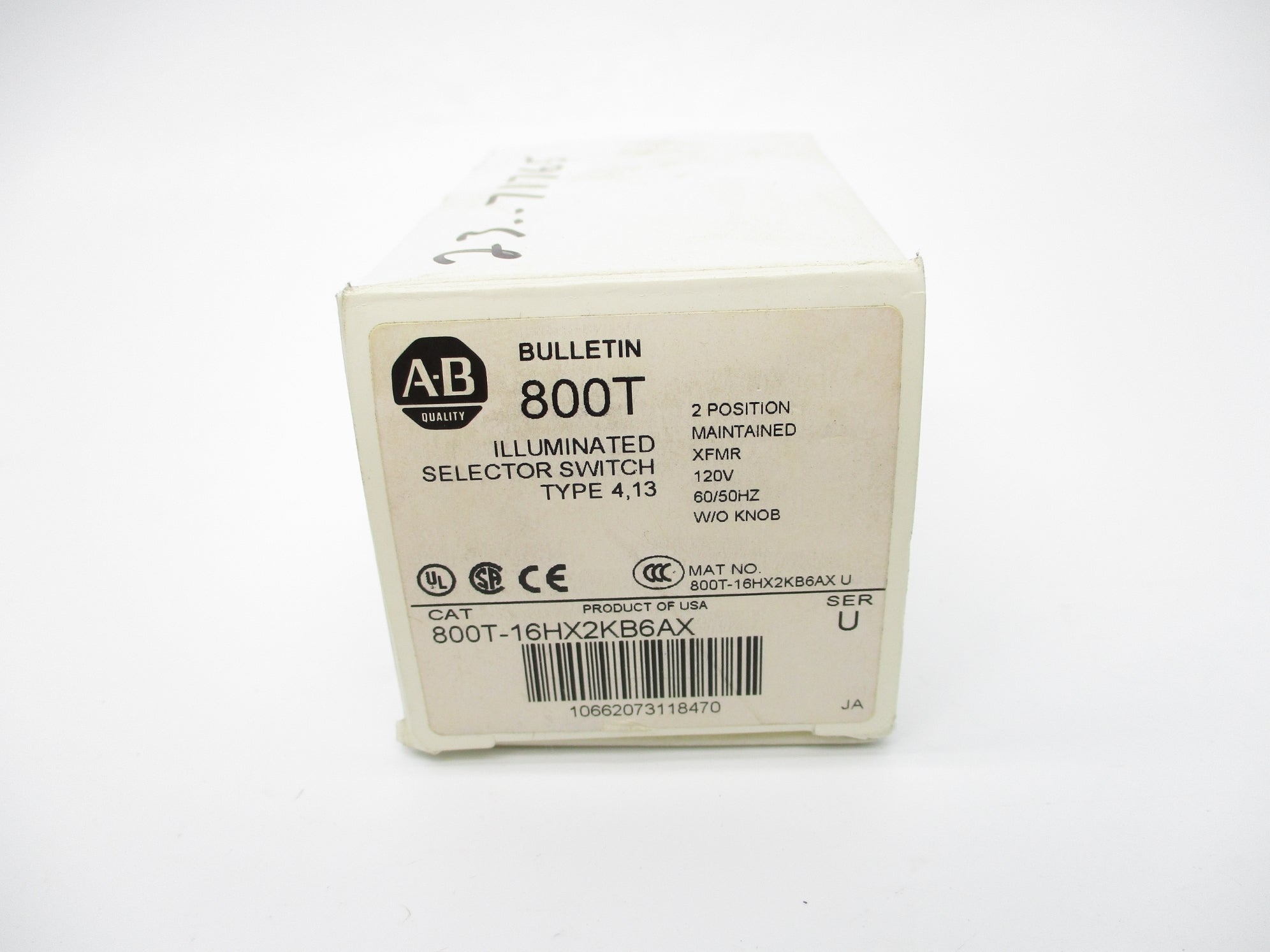 INDUSTRIAL SPARE PART 800T-16HX2KB6AX SER. U (WH) NSMP