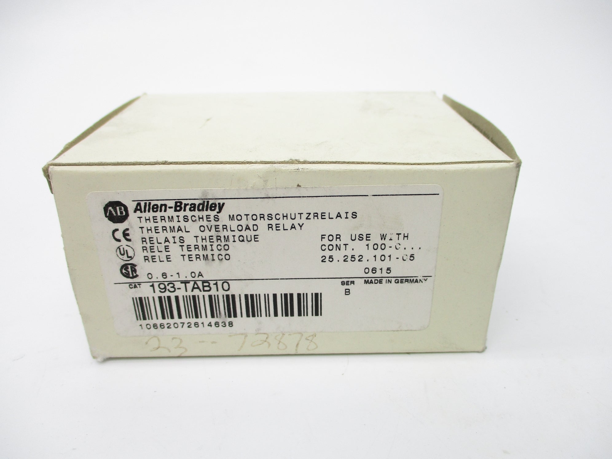 INDUSTRIAL SPARE PART 193-TAB10 SER. B 0.6-1.0A (WH) NSMP