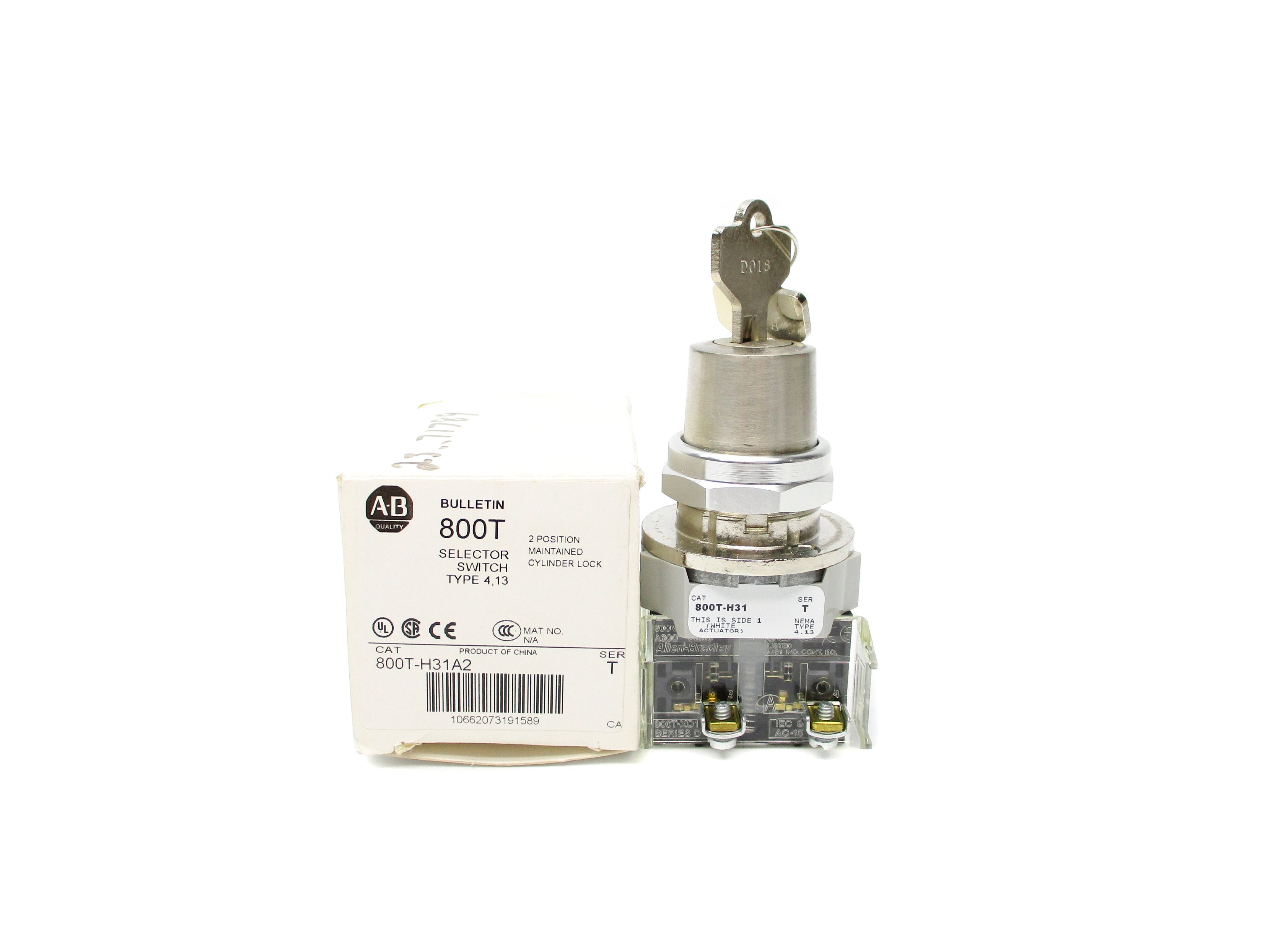 ALLEN BRADLEY 800T-H31A2 SER. T (WH) NSMP