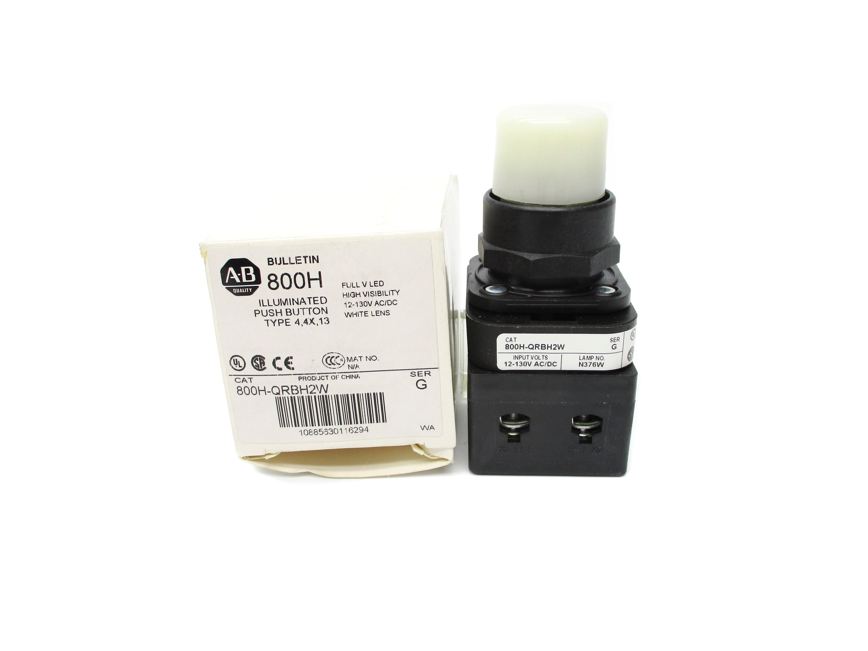 ALLEN BRADLEY 800H-QRBH2W SER. G (WH) NSMP