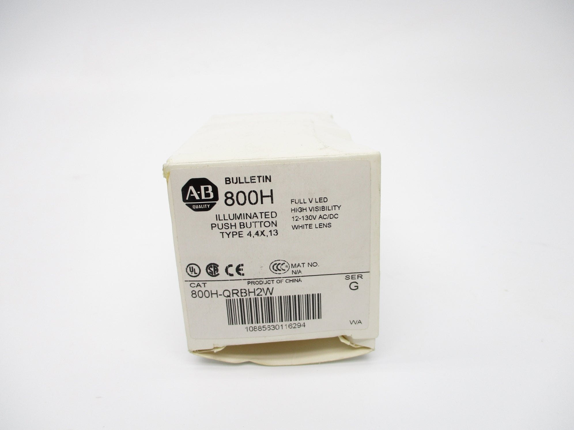 ALLEN BRADLEY 800H-QRBH2W SER. G (WH) NSMP