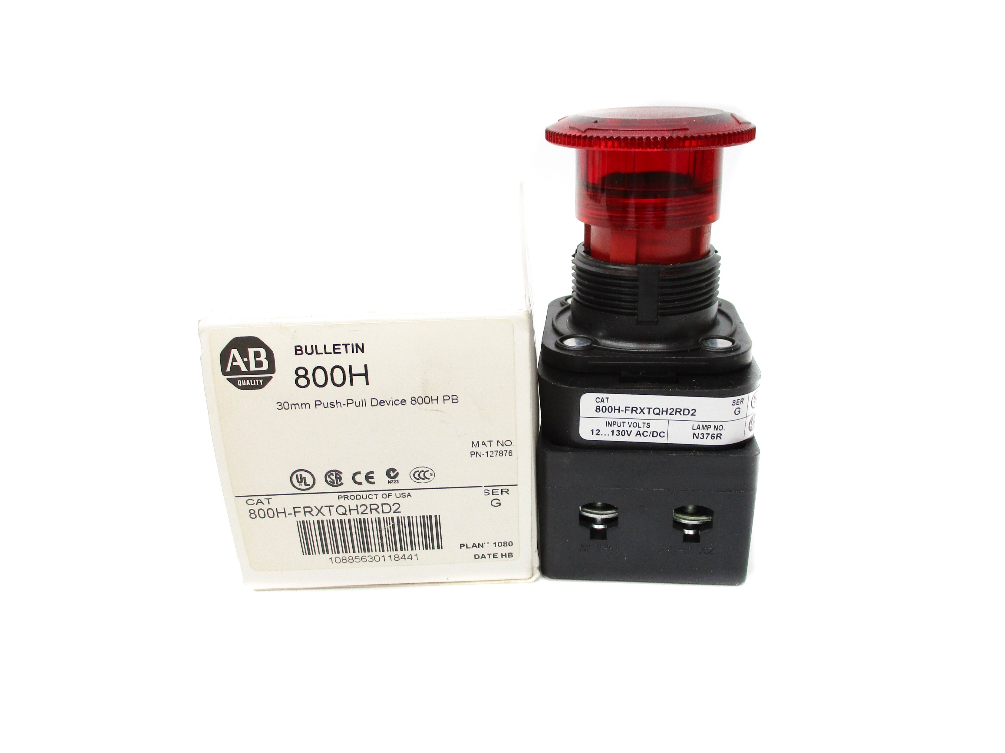 ALLEN BRADLEY 800H-FRXTQH2RD2 SER. G (WH) NSMP
