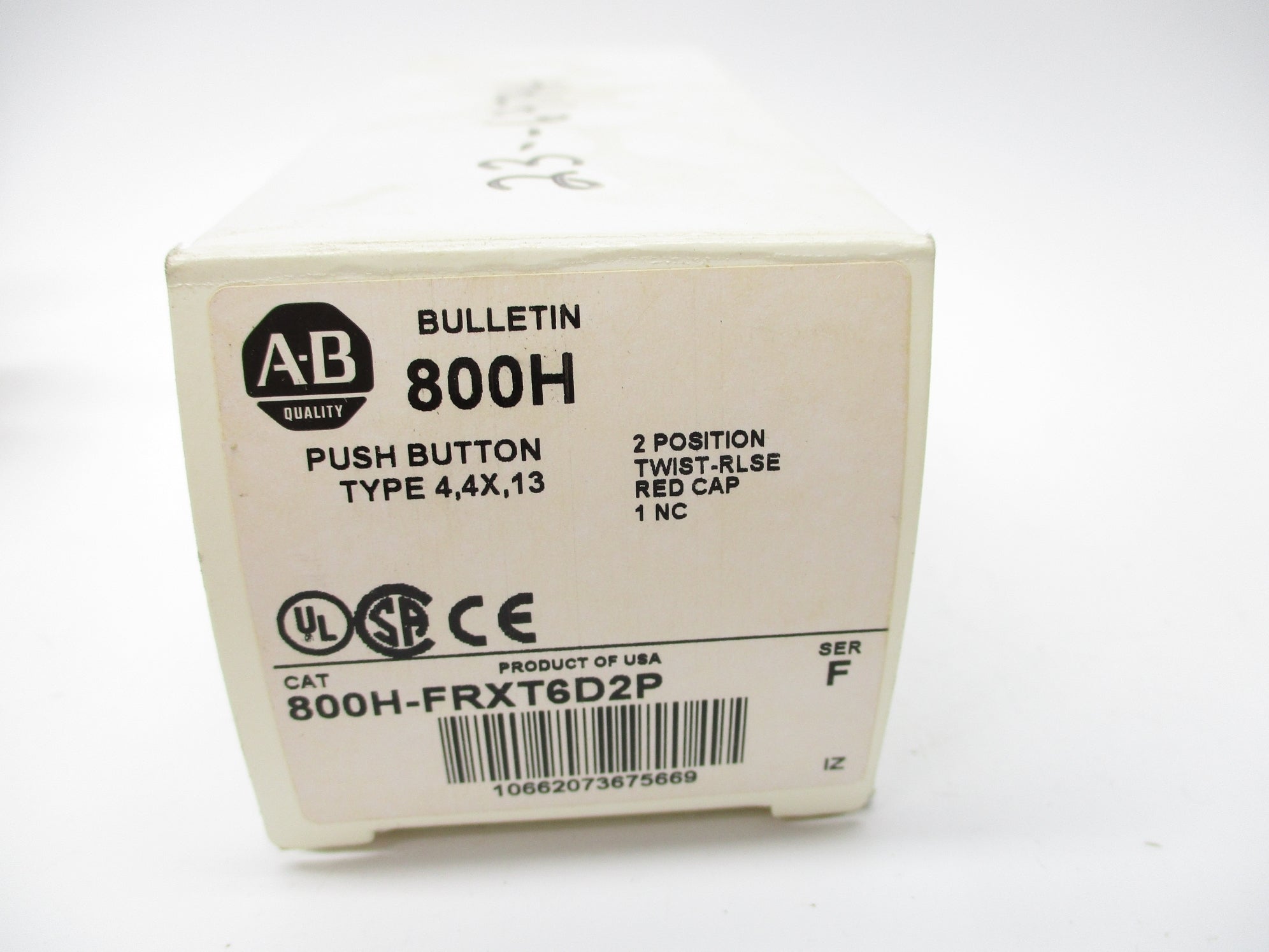 ALLEN BRADLEY 800H-FRXT6D2P SER. F (WH) NSMP