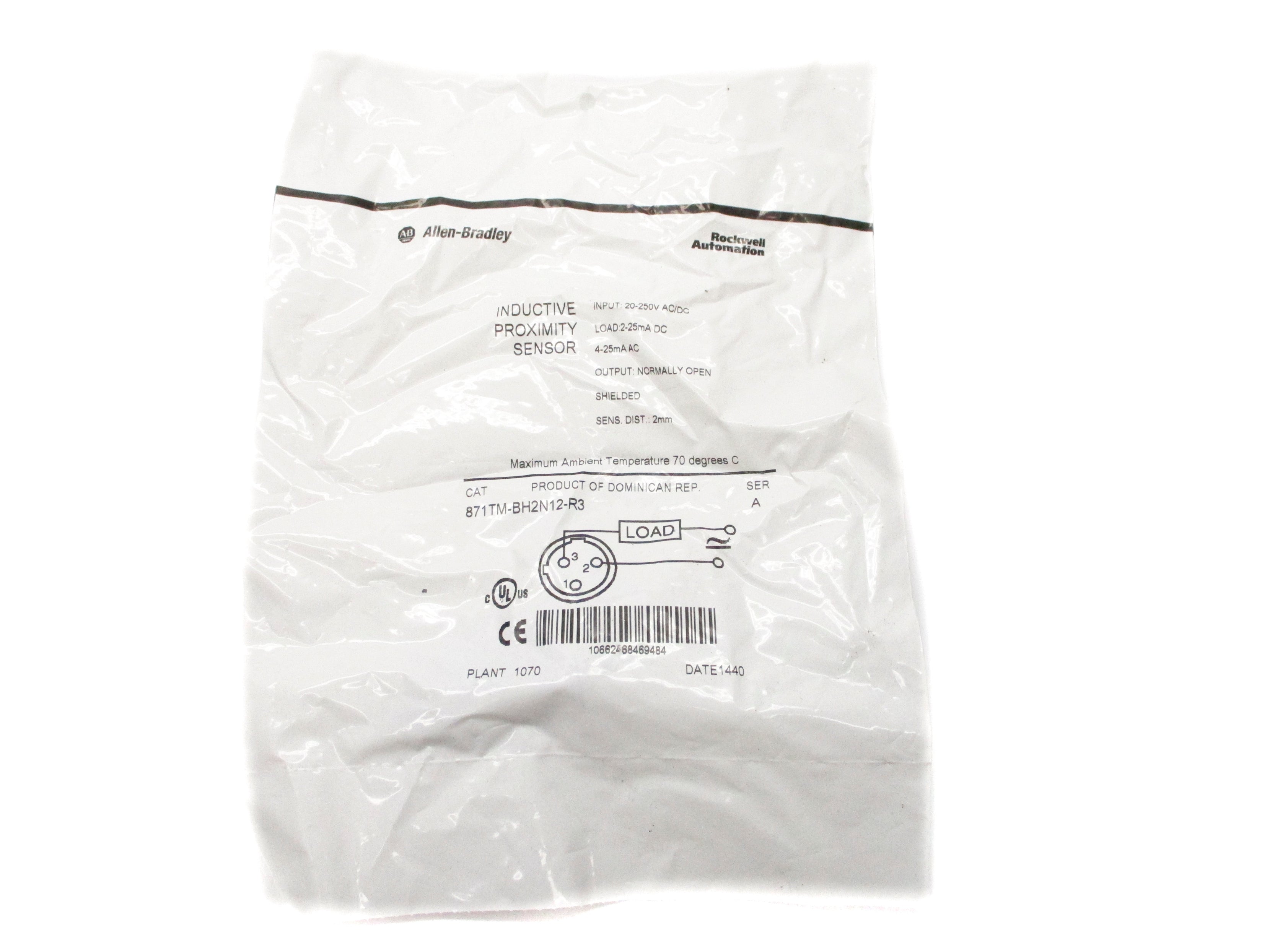 INDUSTRIAL SPARE PART 871TM-BH2N12-R3 SER. A 20-250VAC/DC NSMP
