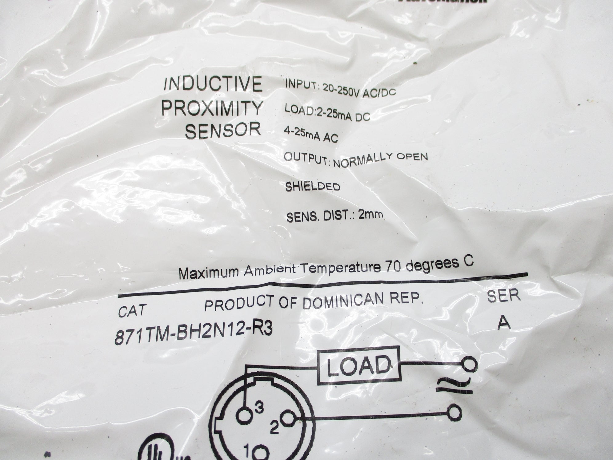 INDUSTRIAL SPARE PART 871TM-BH2N12-R3 SER. A 20-250VAC/DC NSMP
