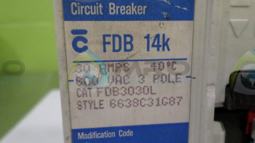 WESTINGHOUSE FDB3030L CIRCUIT BREAKER *NEW NO BOX*