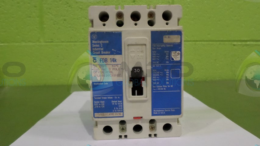 WESTINGHOUSE FDB3030L CIRCUIT BREAKER *NEW NO BOX*