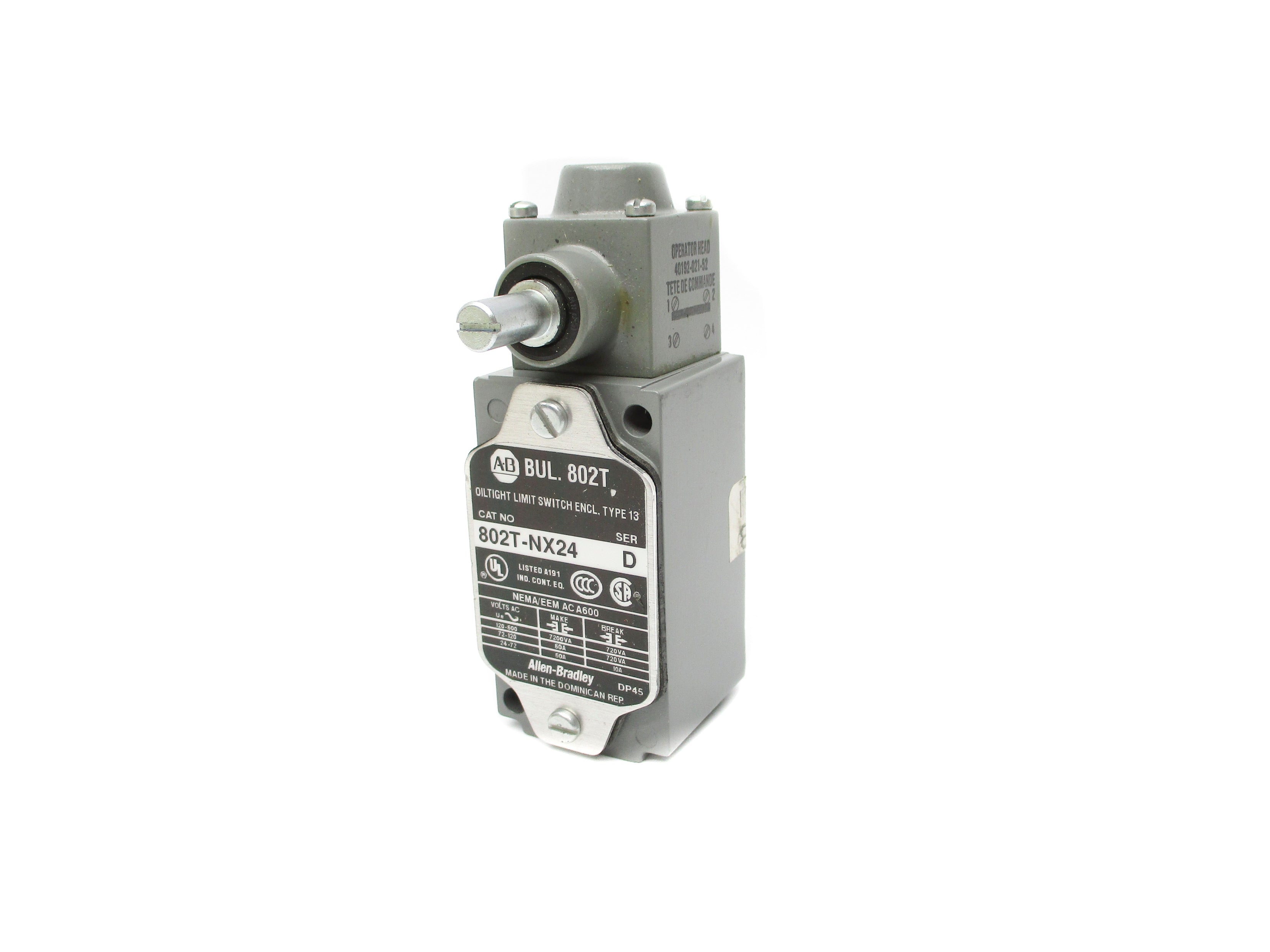INDUSTRIAL SPARE PART 802T-NX24 SER. D NSNP
