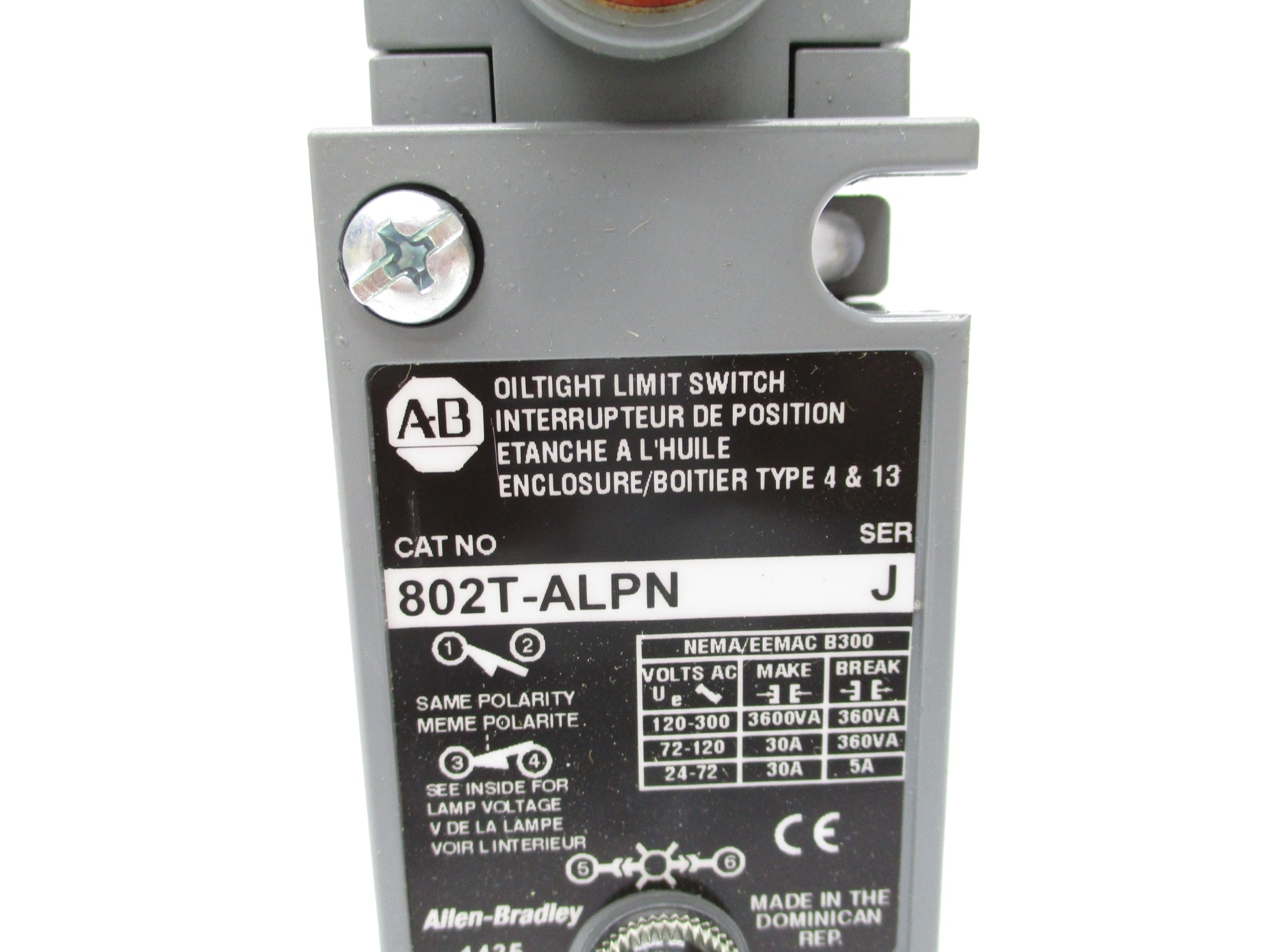 INDUSTRIAL SPARE PART 802T-ALPN SER. J NSNP