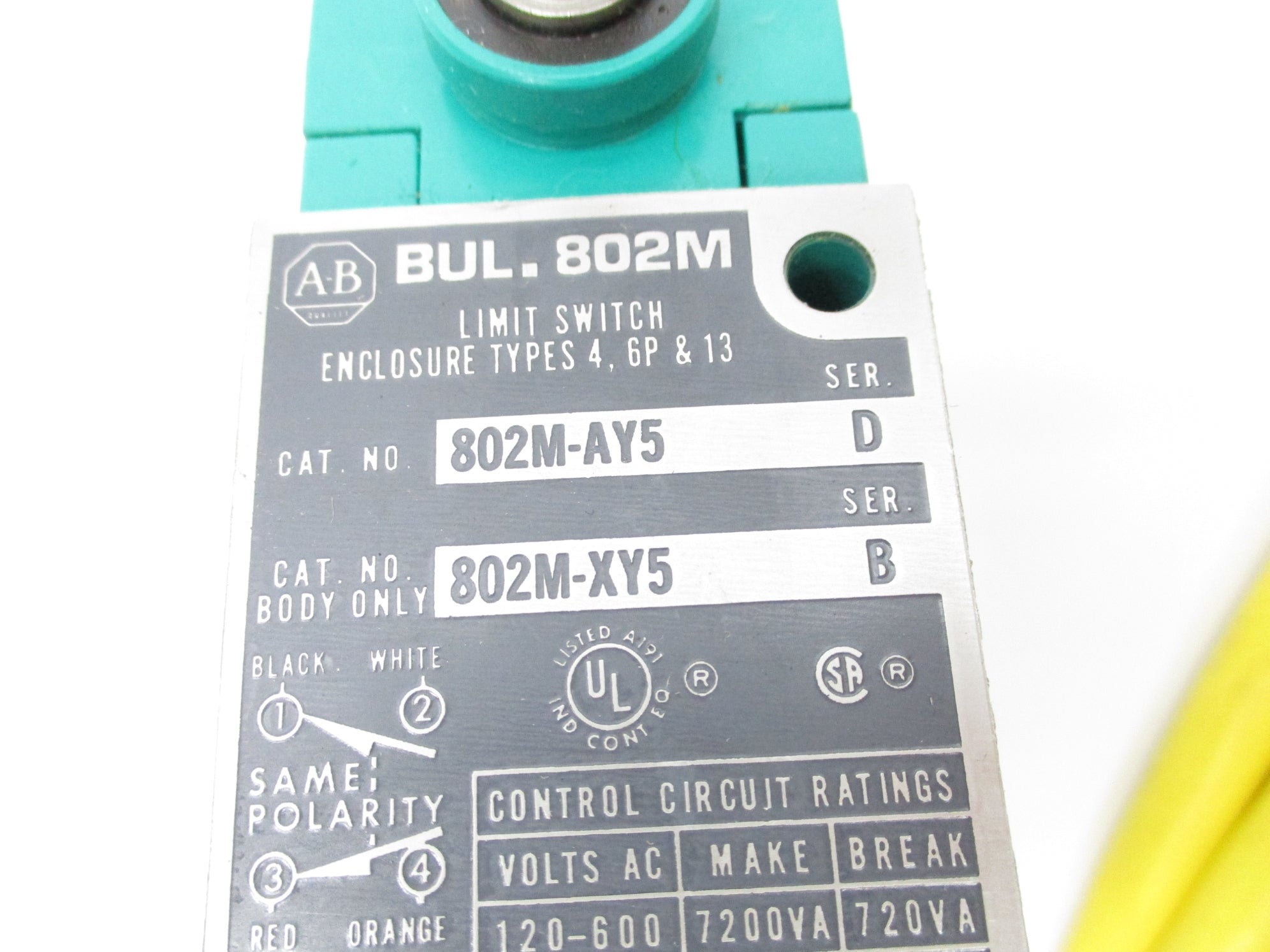 ALLEN BRADLEY 802M-AY5 SER. D NSNP