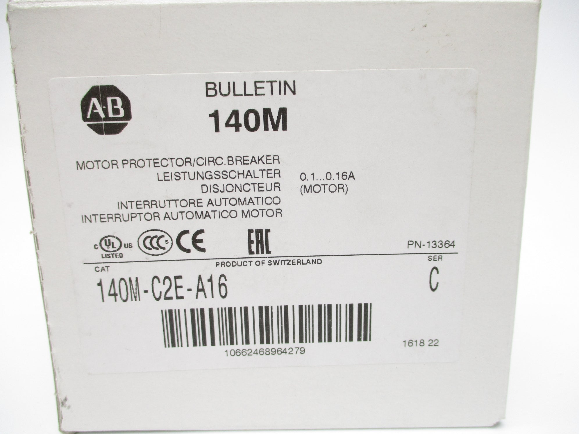 ALLEN BRADLEY 140M-C2E-A16 SER. C (WH) NSMP