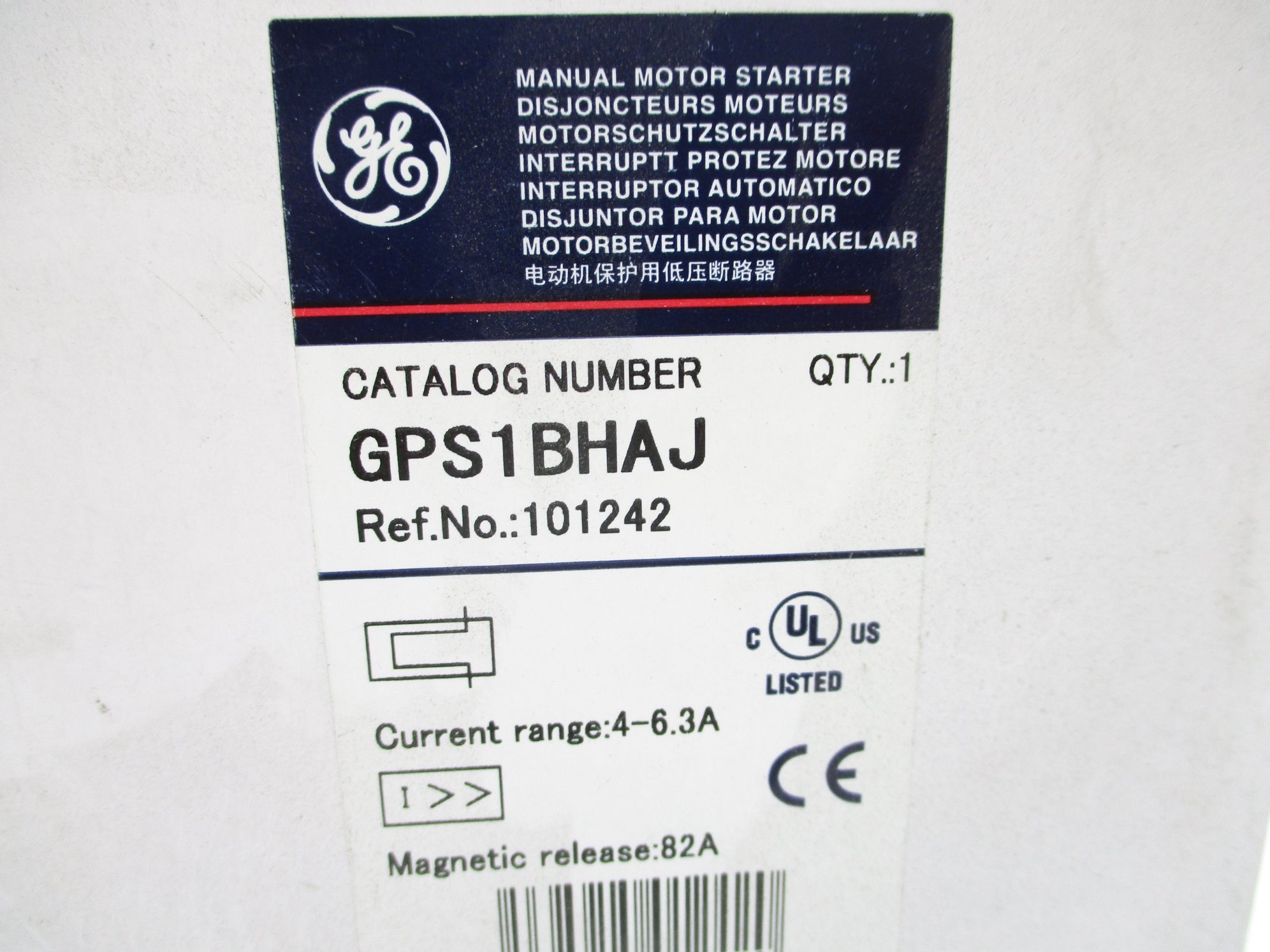 GENERAL ELECTRIC GPS1BHAJ 4-6.3A NSMP