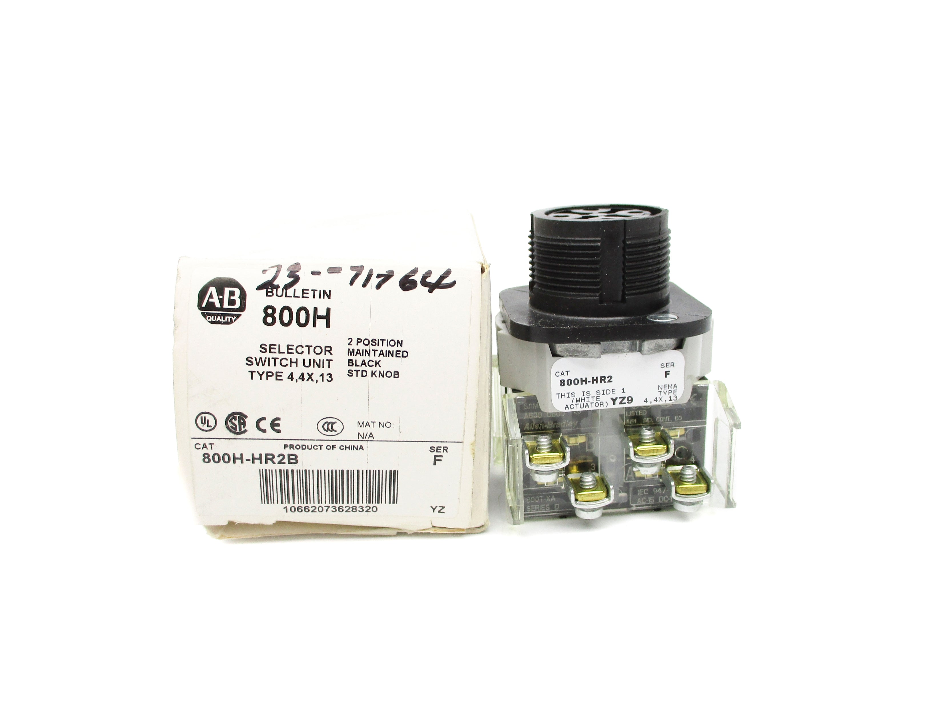 ALLEN BRADLEY 800H-HR2B SER. F (AS PICTURED) (WH) NSMP