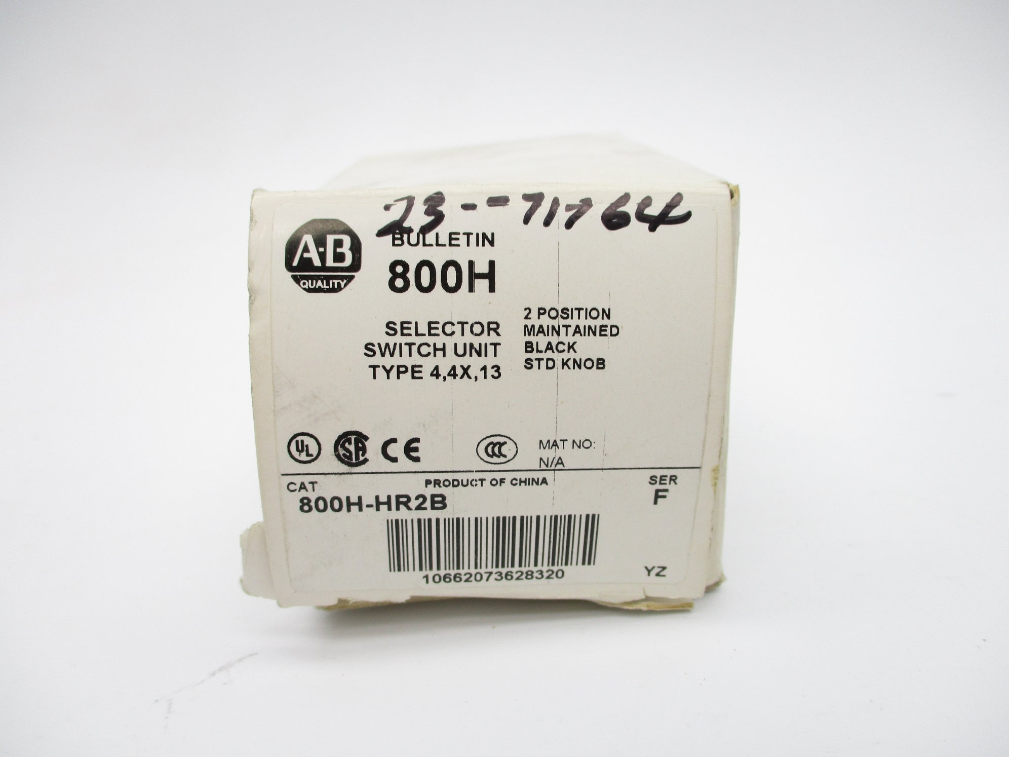 ALLEN BRADLEY 800H-HR2B SER. F (AS PICTURED) (WH) NSMP