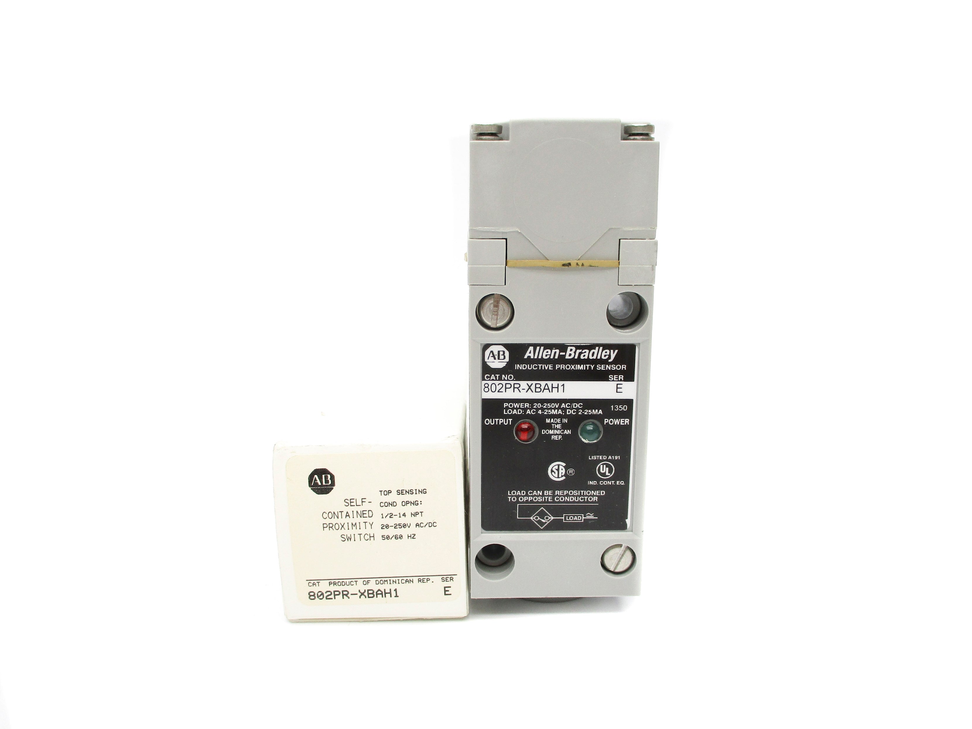 ALLEN BRADLEY 802PR-XBAH1 SER. E (WH) NSMP