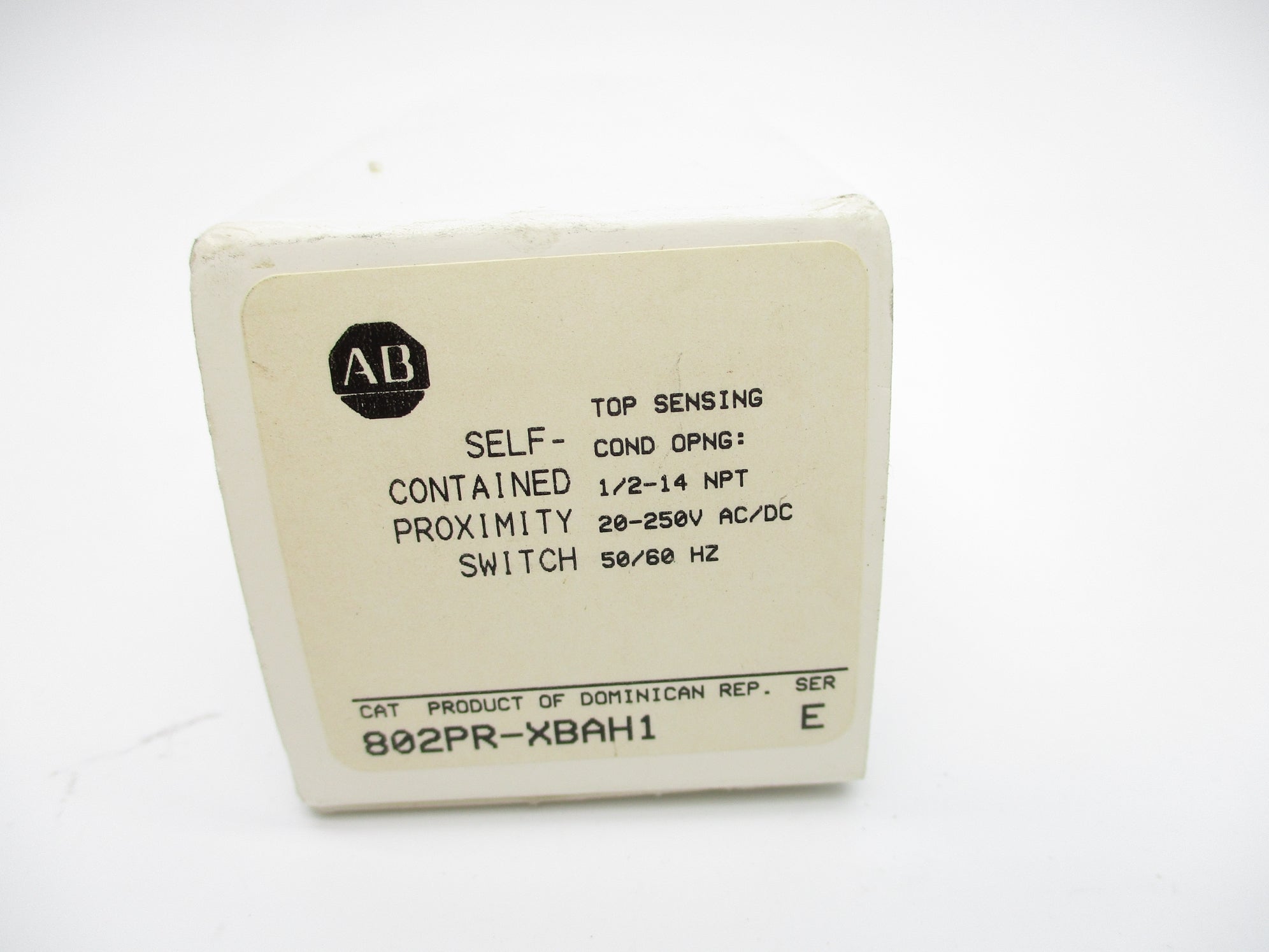 ALLEN BRADLEY 802PR-XBAH1 SER. E (WH) NSMP
