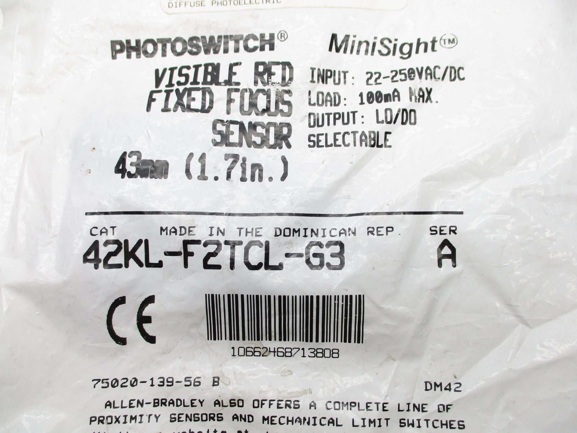 ALLEN BRADLEY 42KL-F2TCL-G3 SER. A NSMP