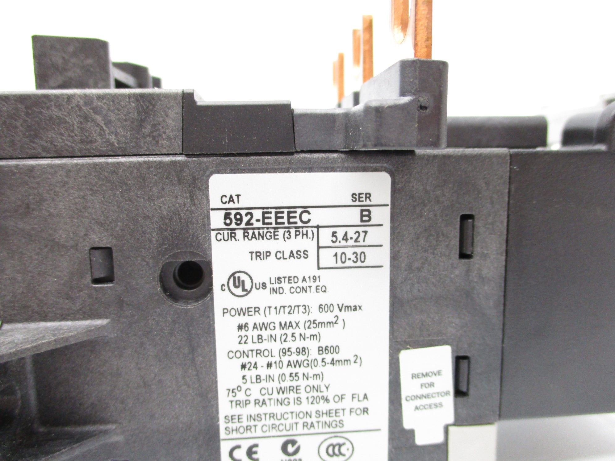 ALLEN BRADLEY 592-EEEC SER. B 5.4-27A NSNP