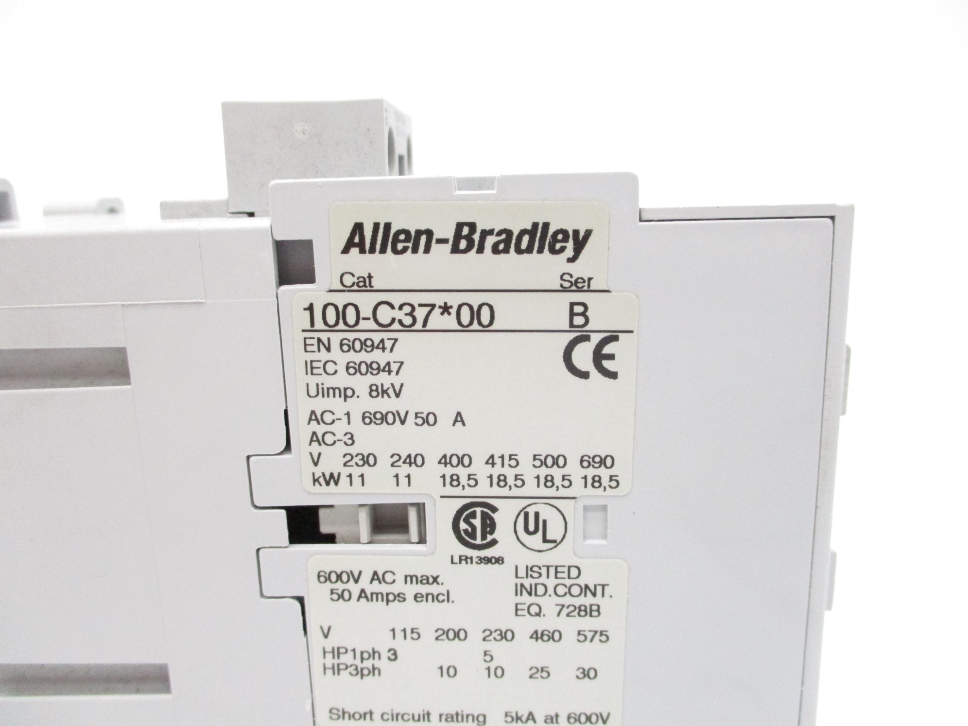 ALLEN BRADLEY 100-C37D00 SER. B 110/120V NSNP