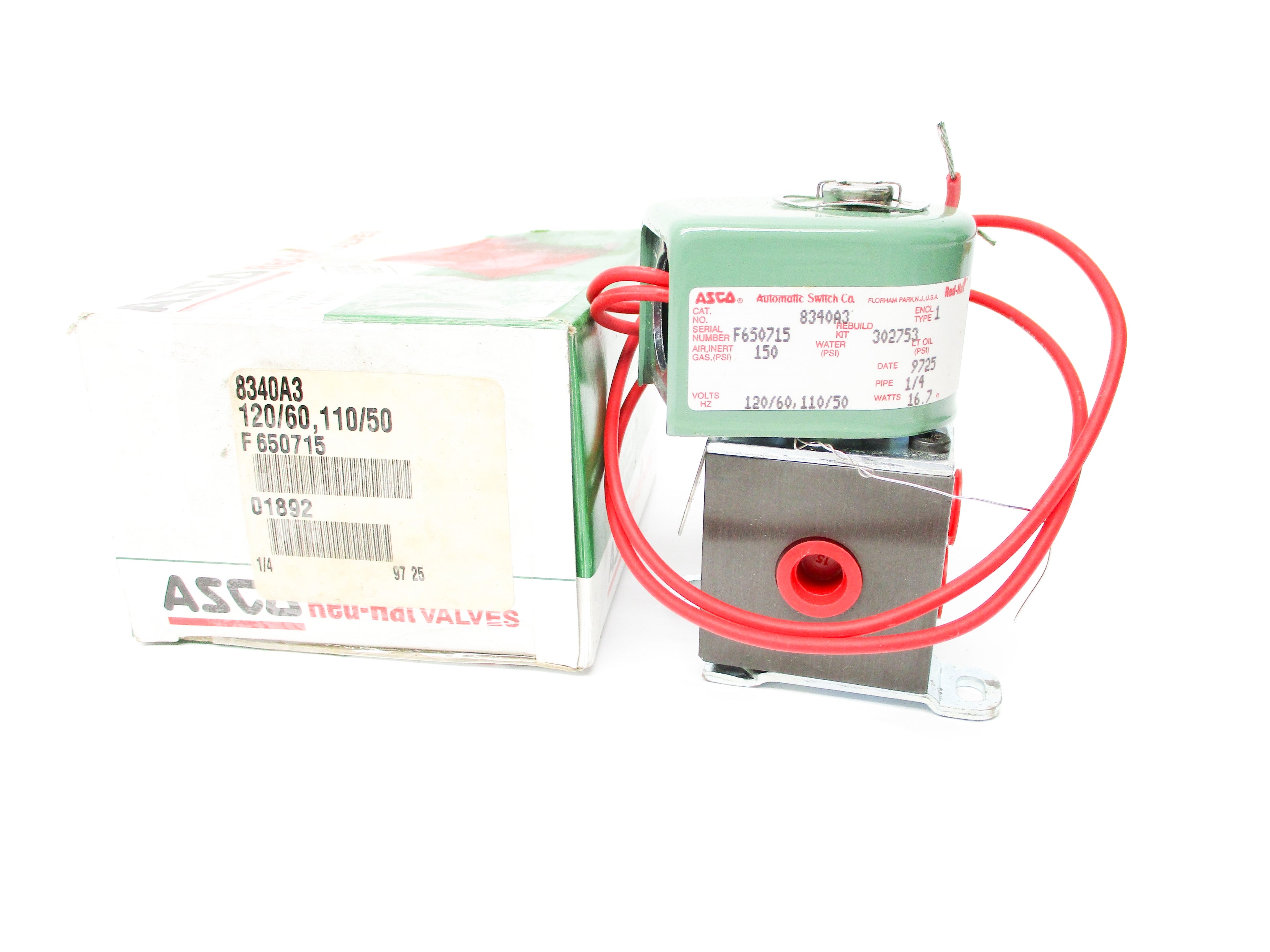 ASCO 8340A3 110/120V 150PSI NSMP