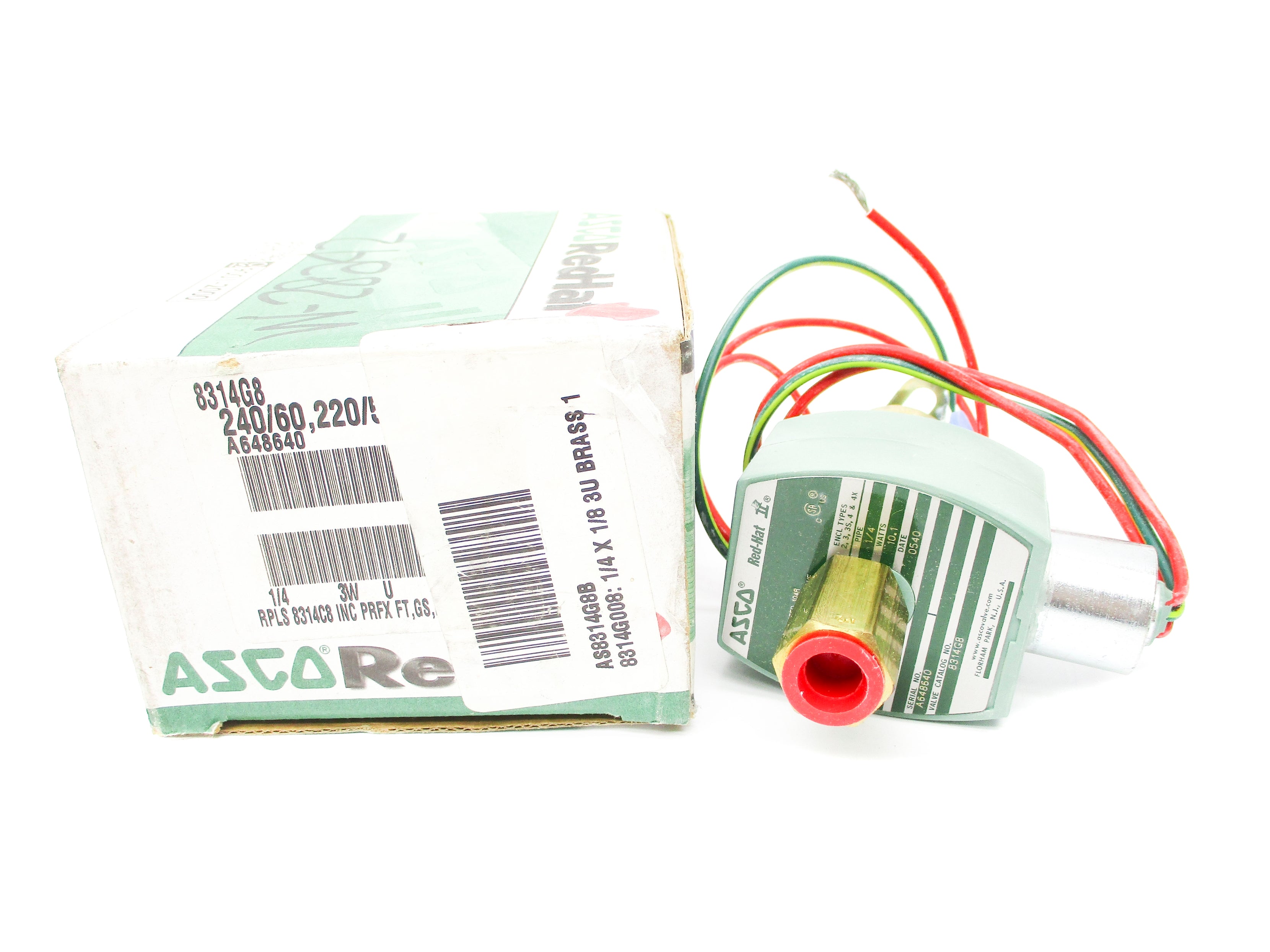 ASCO 8314G8 220/240V 1/4" NSMP