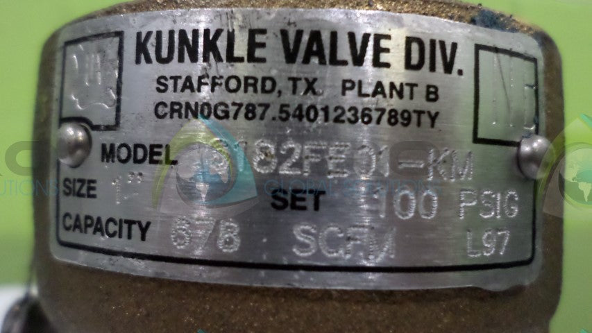 KUNKIE VALVE DIV. 6182FE01-KM VALVE *NEW NO BOX*