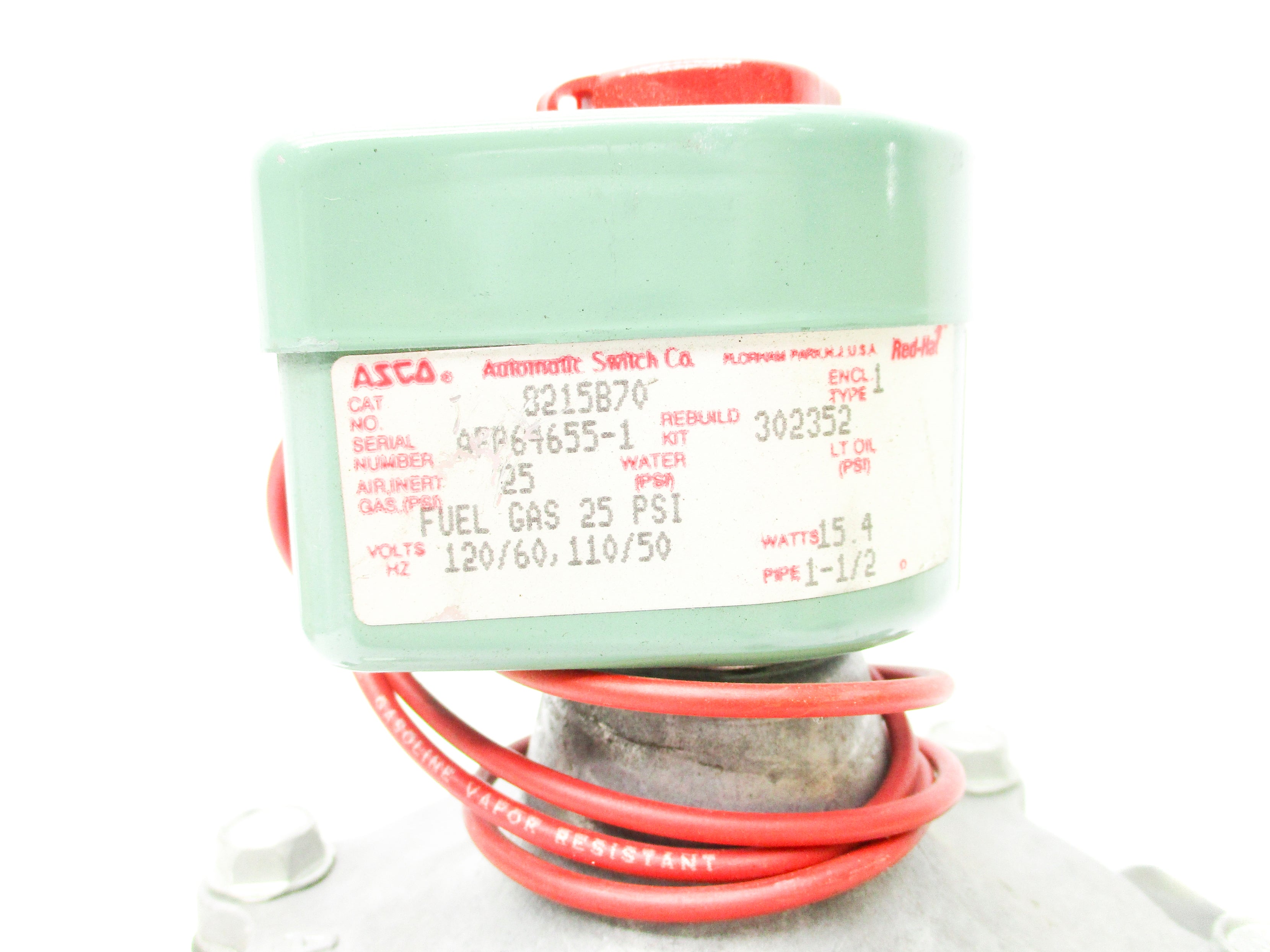 ASCO 8215B70 120/60 110/50 25PSI NSNP