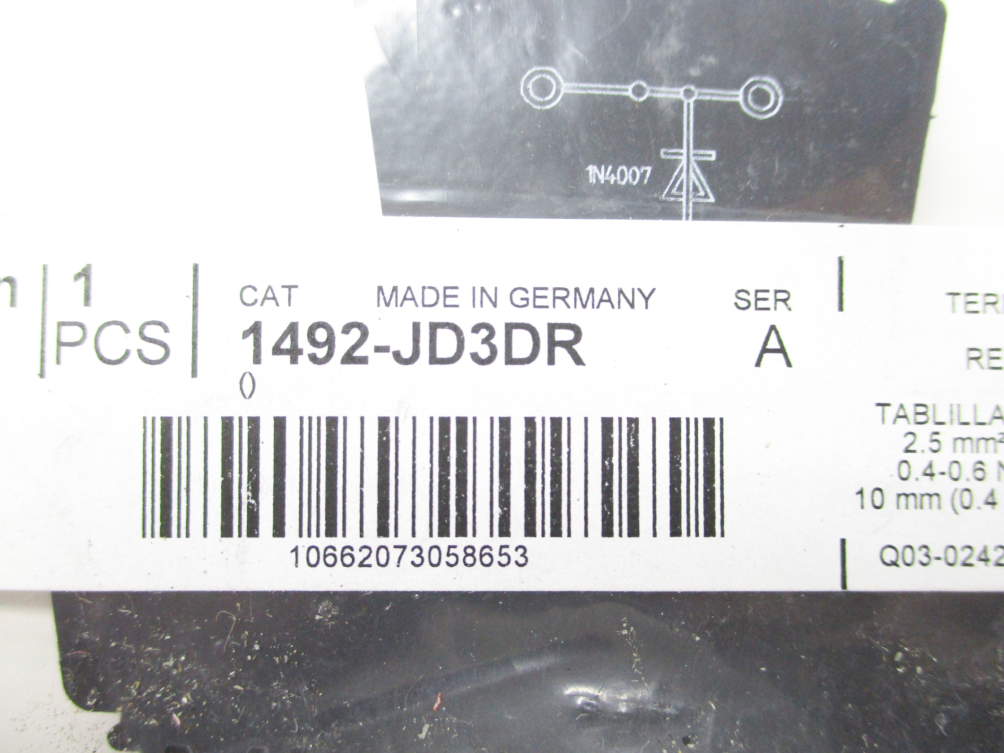 ALLEN BRADLEY 1492-JD3DR SER. A NSMP