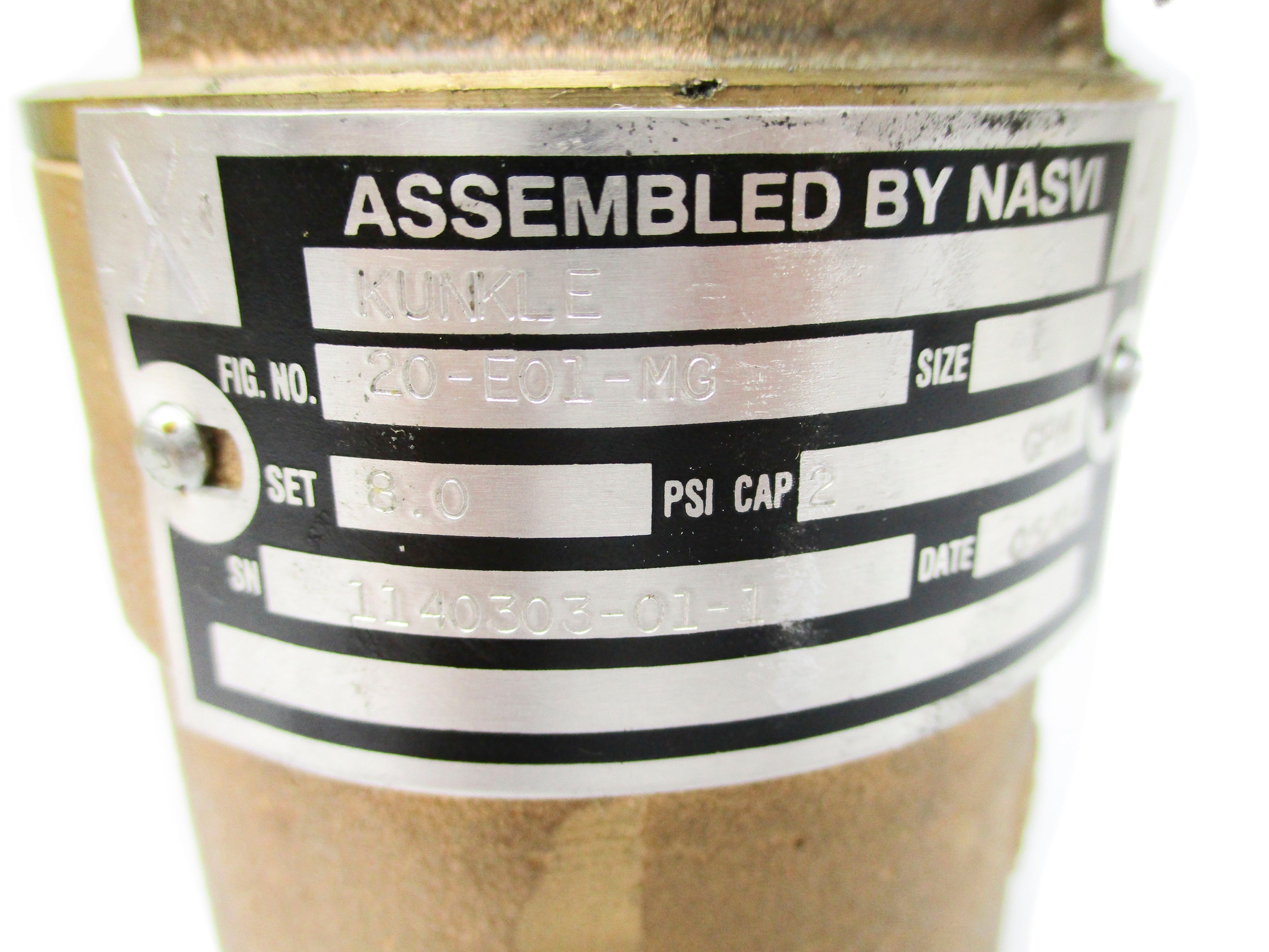 KUNKLE 20-E01-MG 8.0PSI NSNP