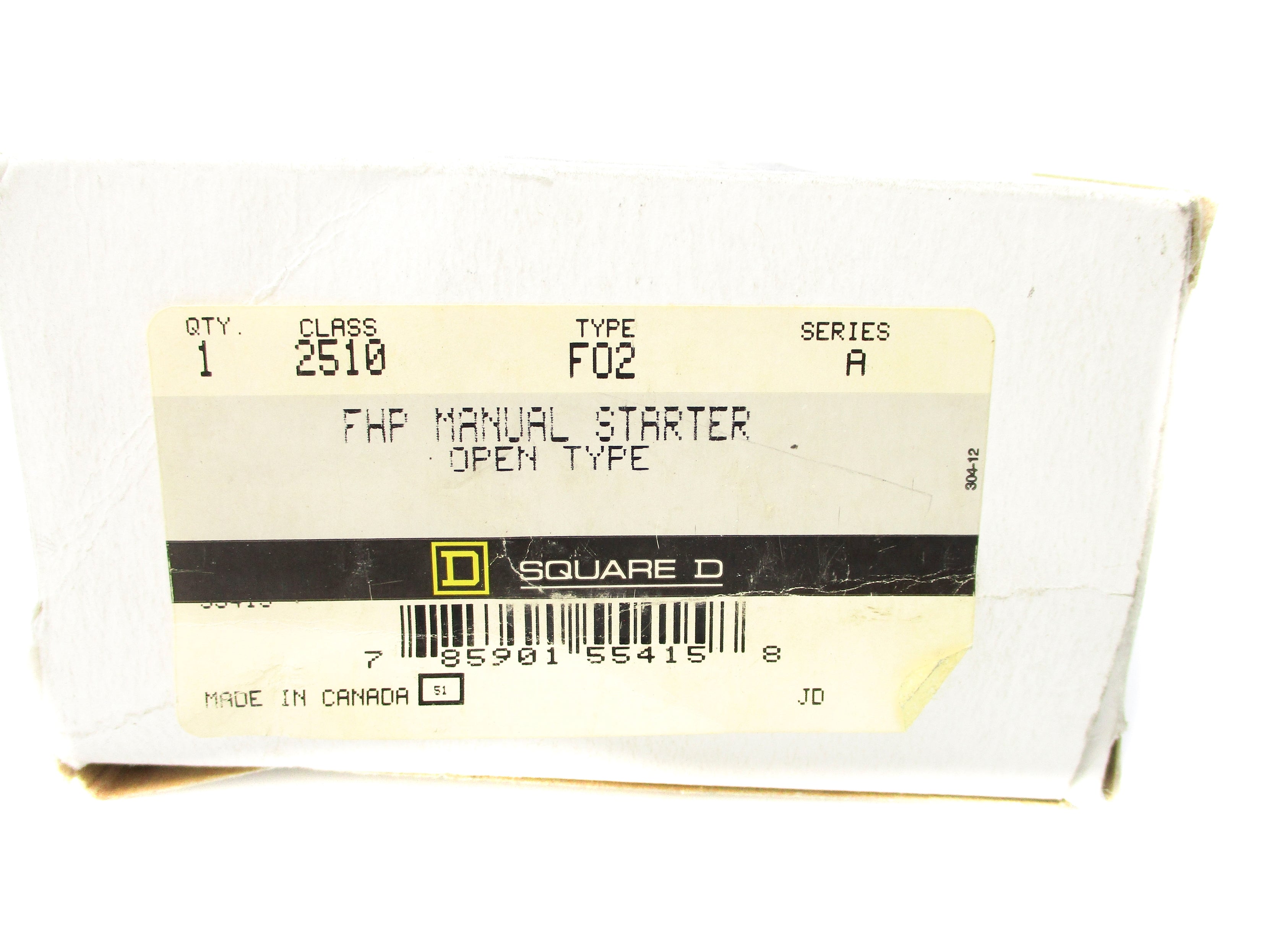 SQUARE D 2510FO2 SER. A NSMP