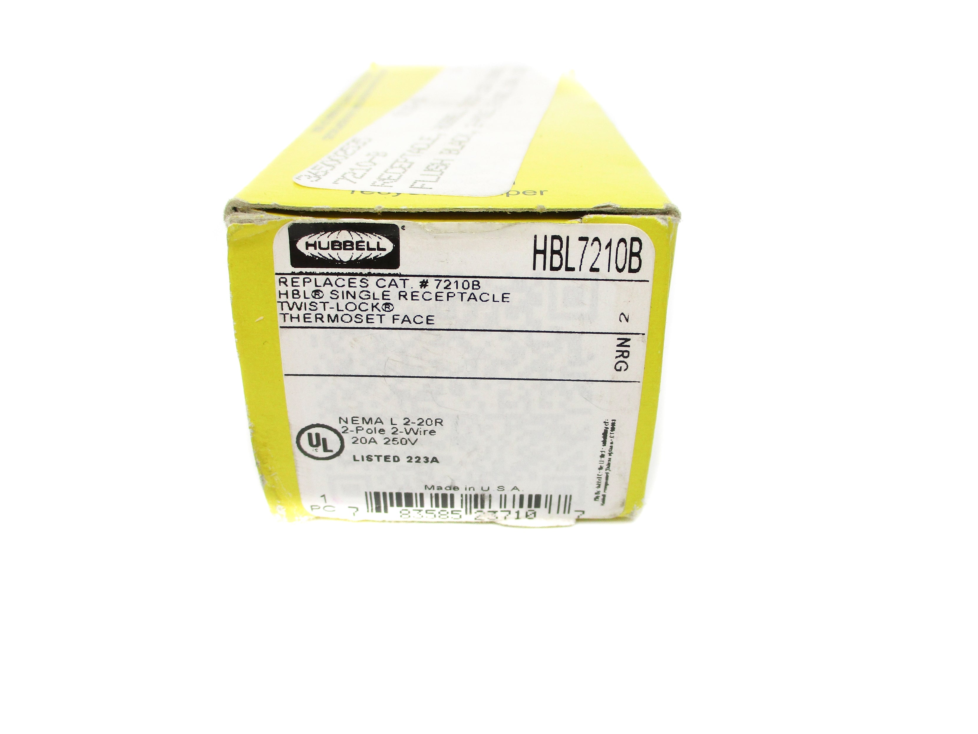 HUBBELL HBL7210B 250V 20A NSMP