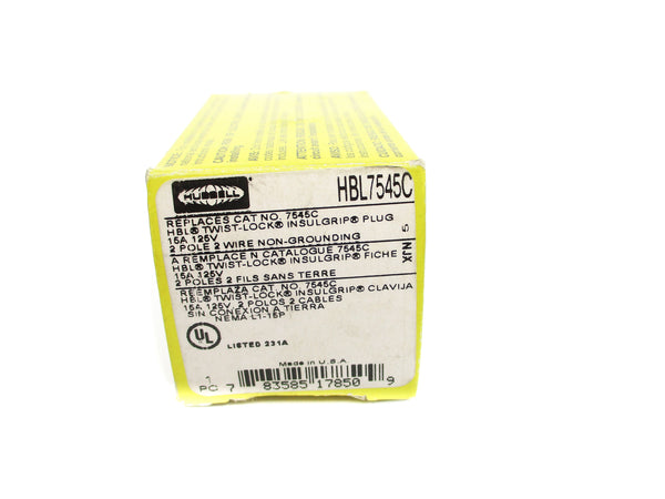 HUBBELL HBL7545C 125V 15A NSMP