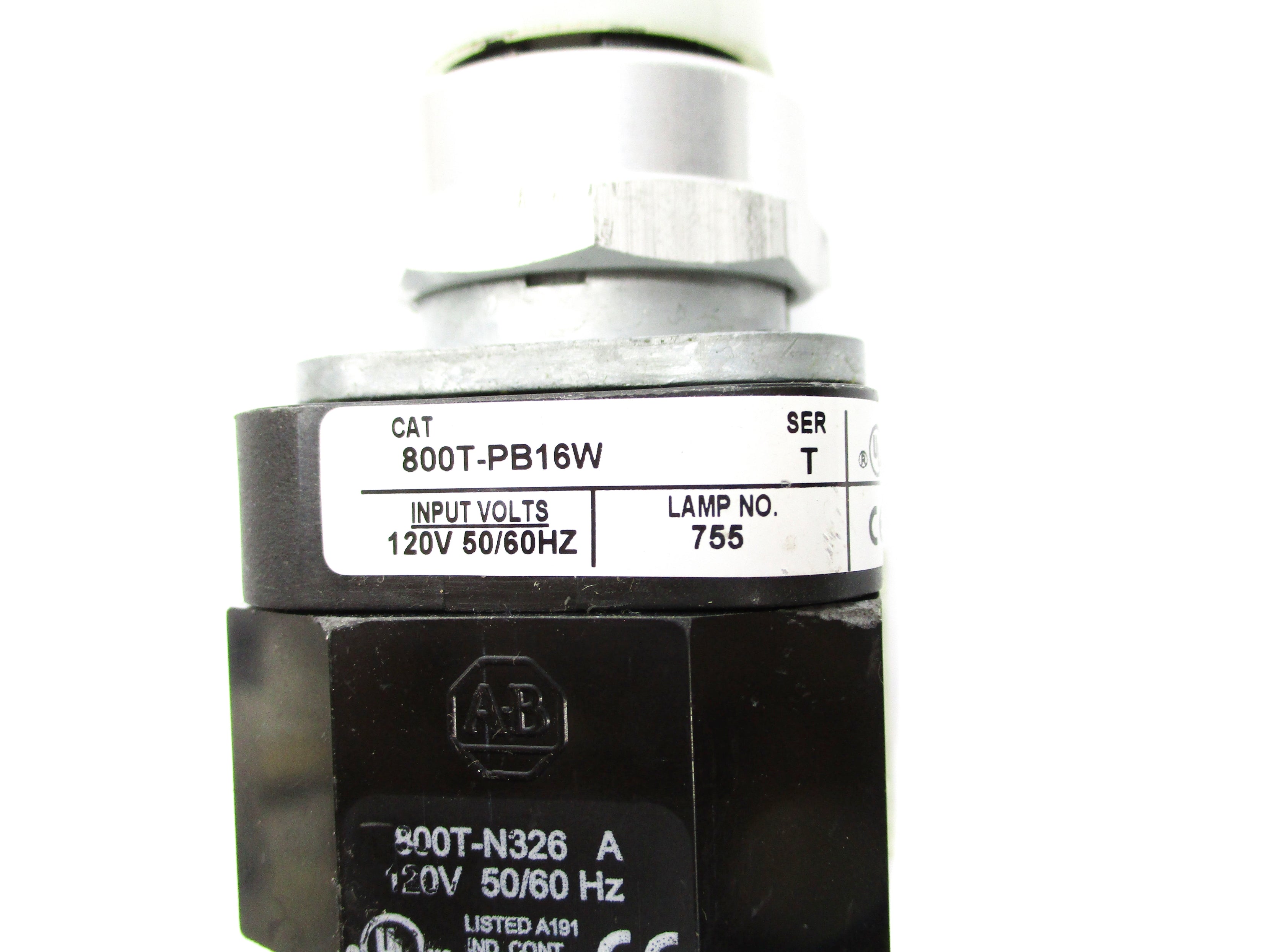 ALLEN BRADLEY 800T-PB16W SER. T NSNP