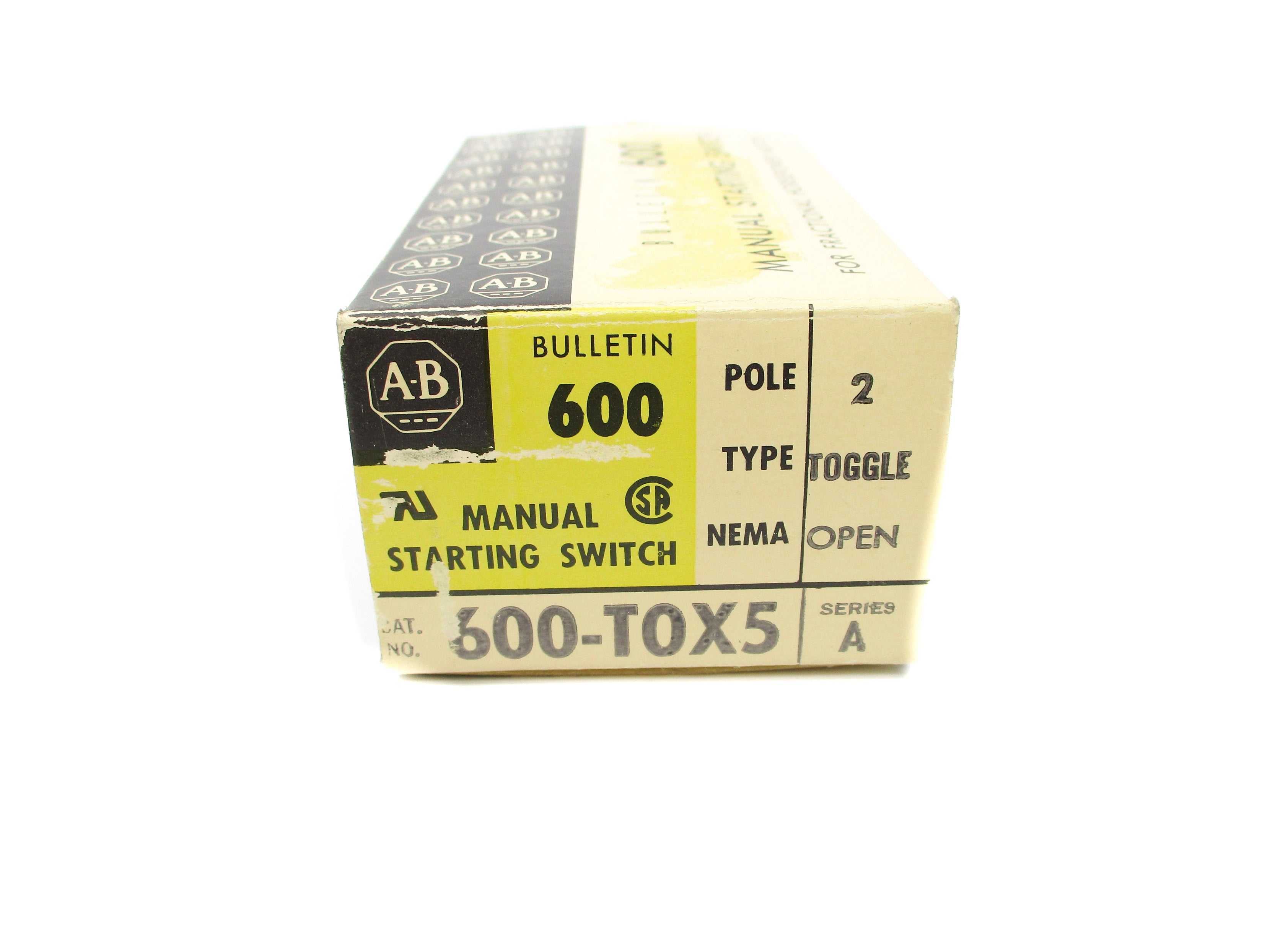 ALLEN BRADLEY 600-TOX5 SER. A (BK/YL) NSMP
