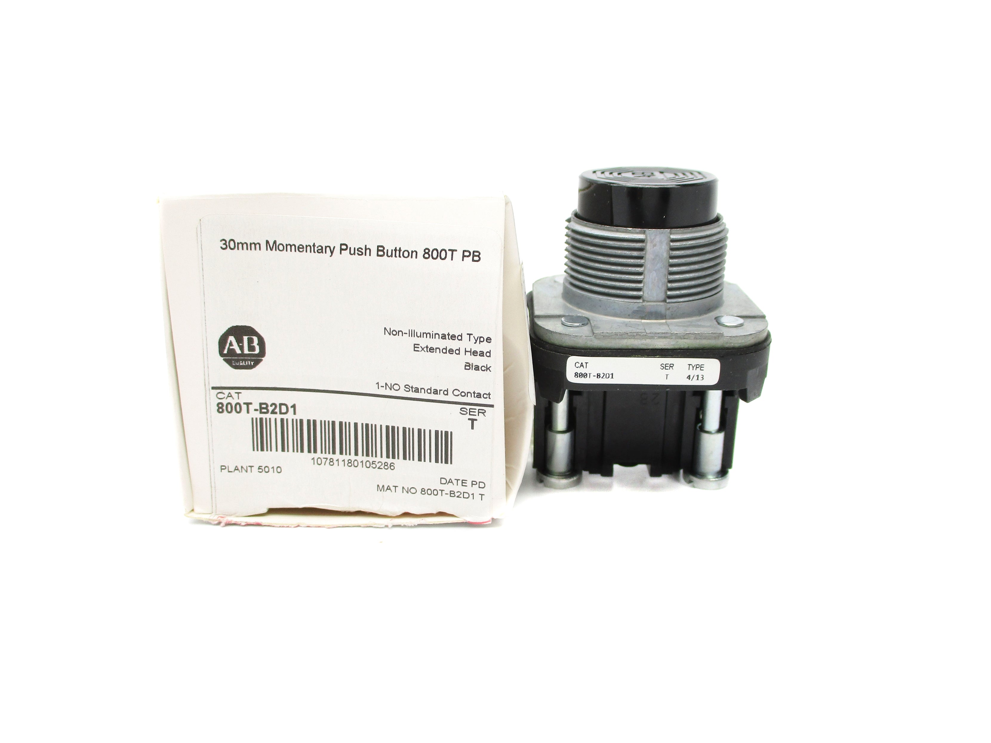 ALLEN BRADLEY 800T-B2D1 SER. T (WH) NSMP