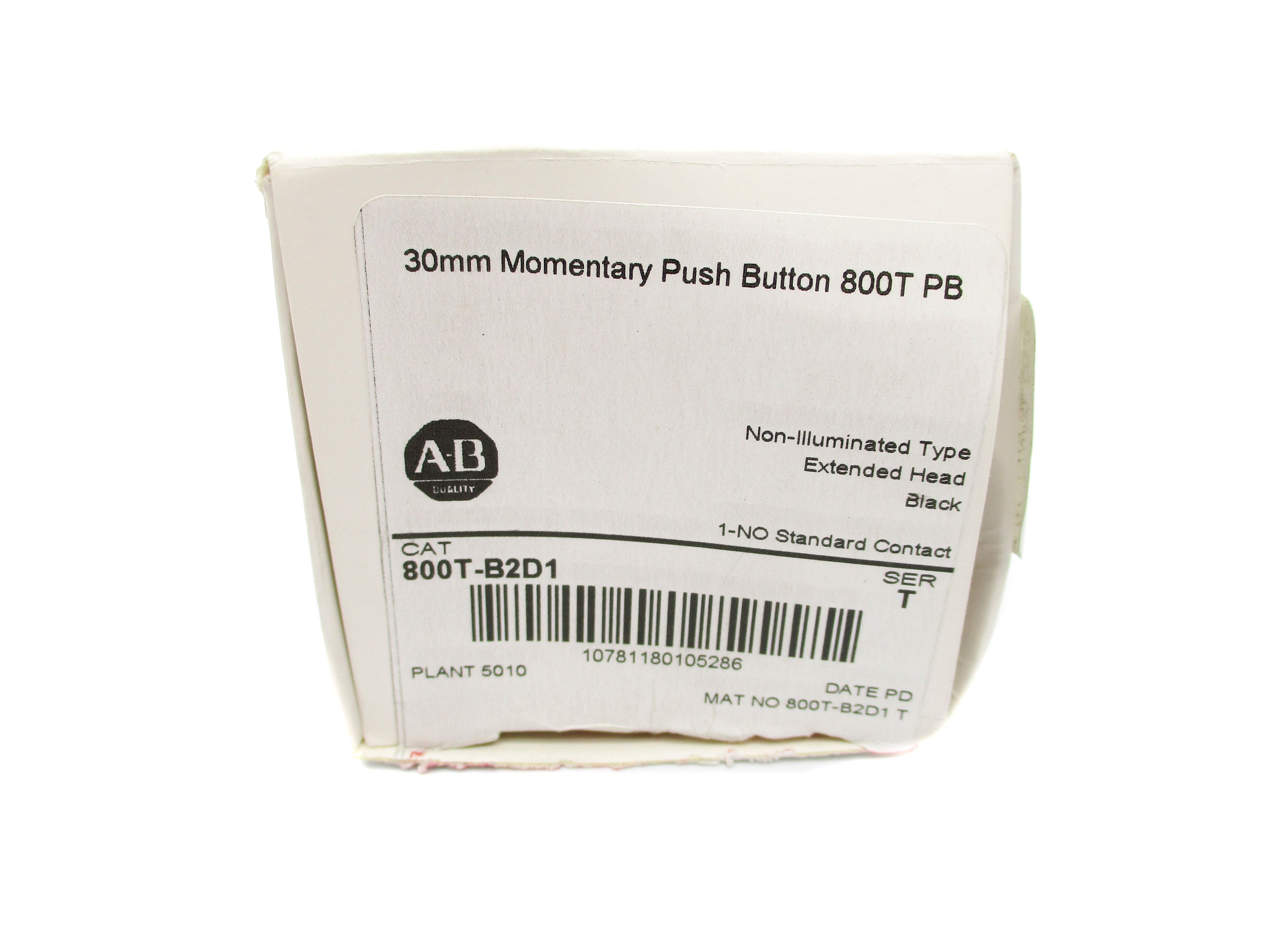 ALLEN BRADLEY 800T-B2D1 SER. T (WH) NSMP