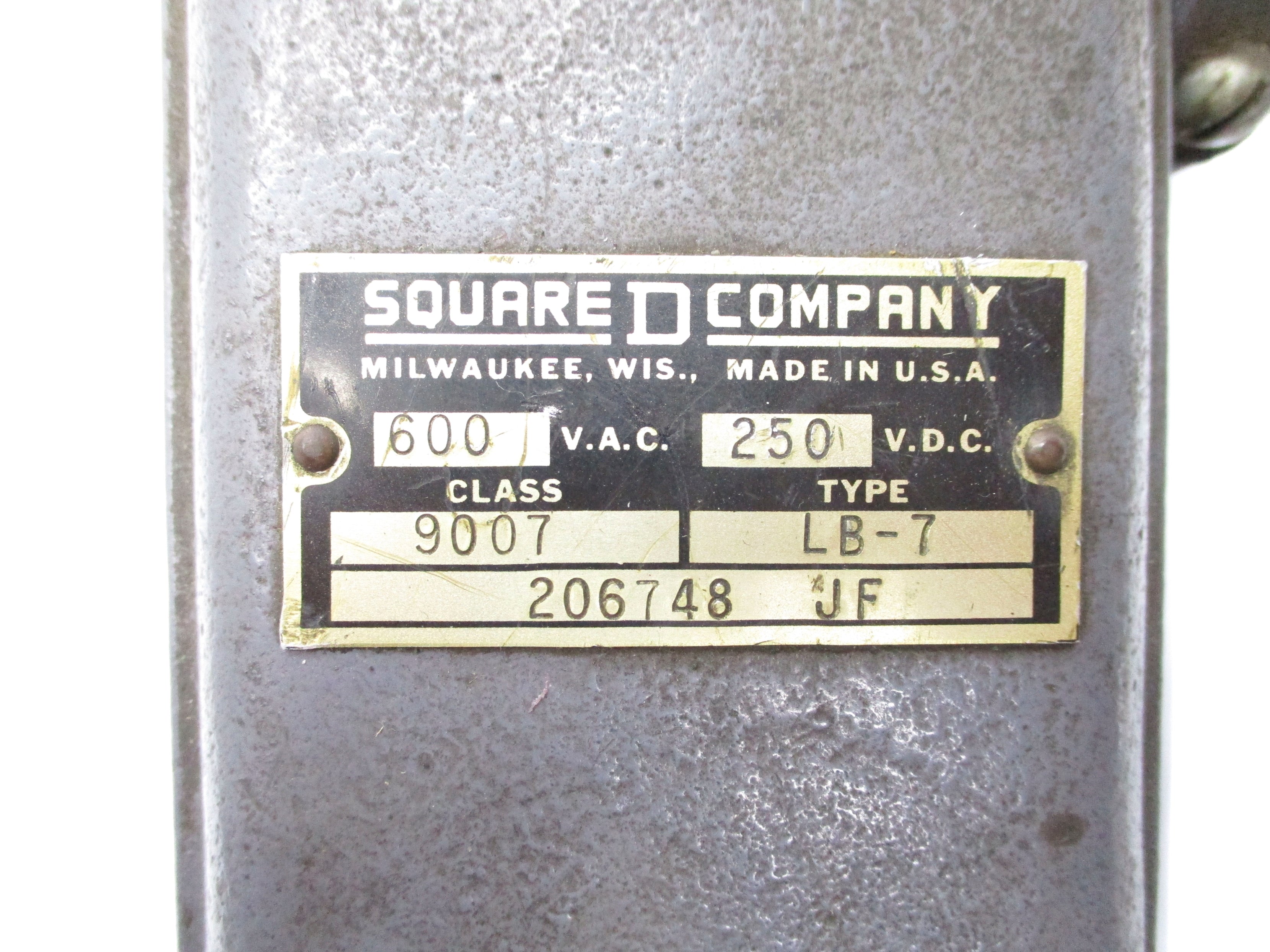 SQUARE D 9007LB7 UNMP