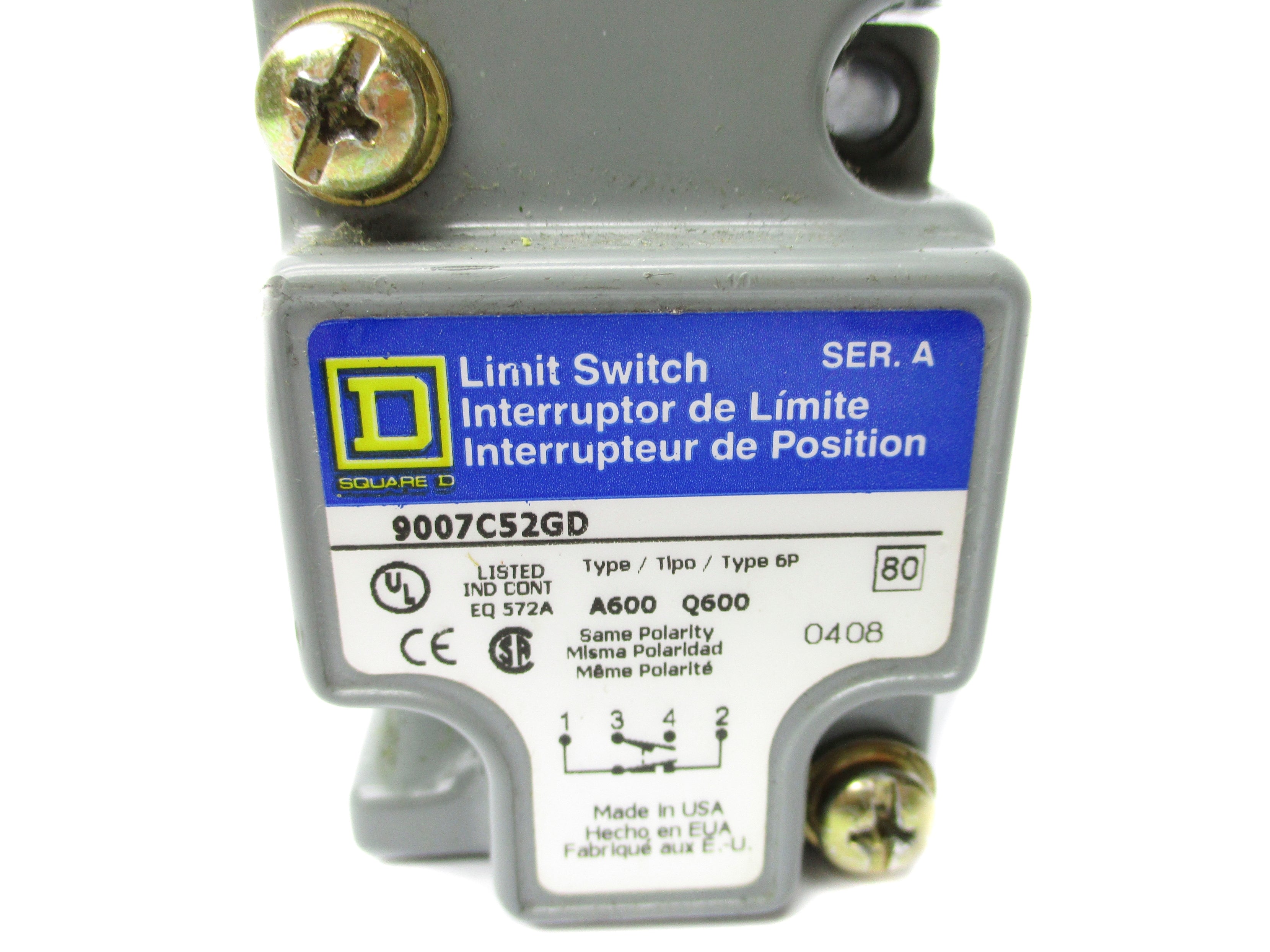 SQUARE D 9007C52GD SER. A UNMP