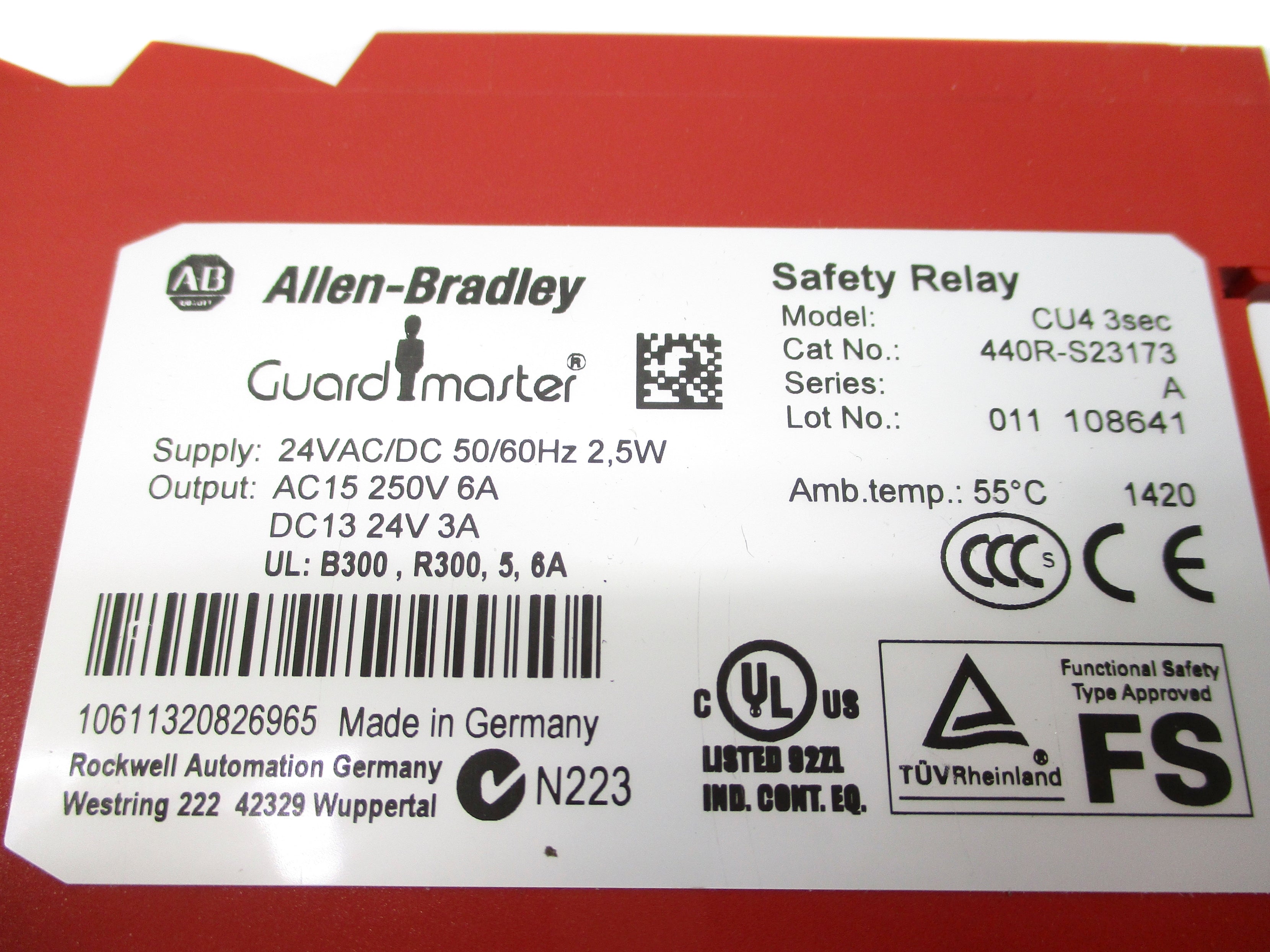 ALLEN BRADLEY 440R-S23173 SER. A 24VAC (WH) NSMP