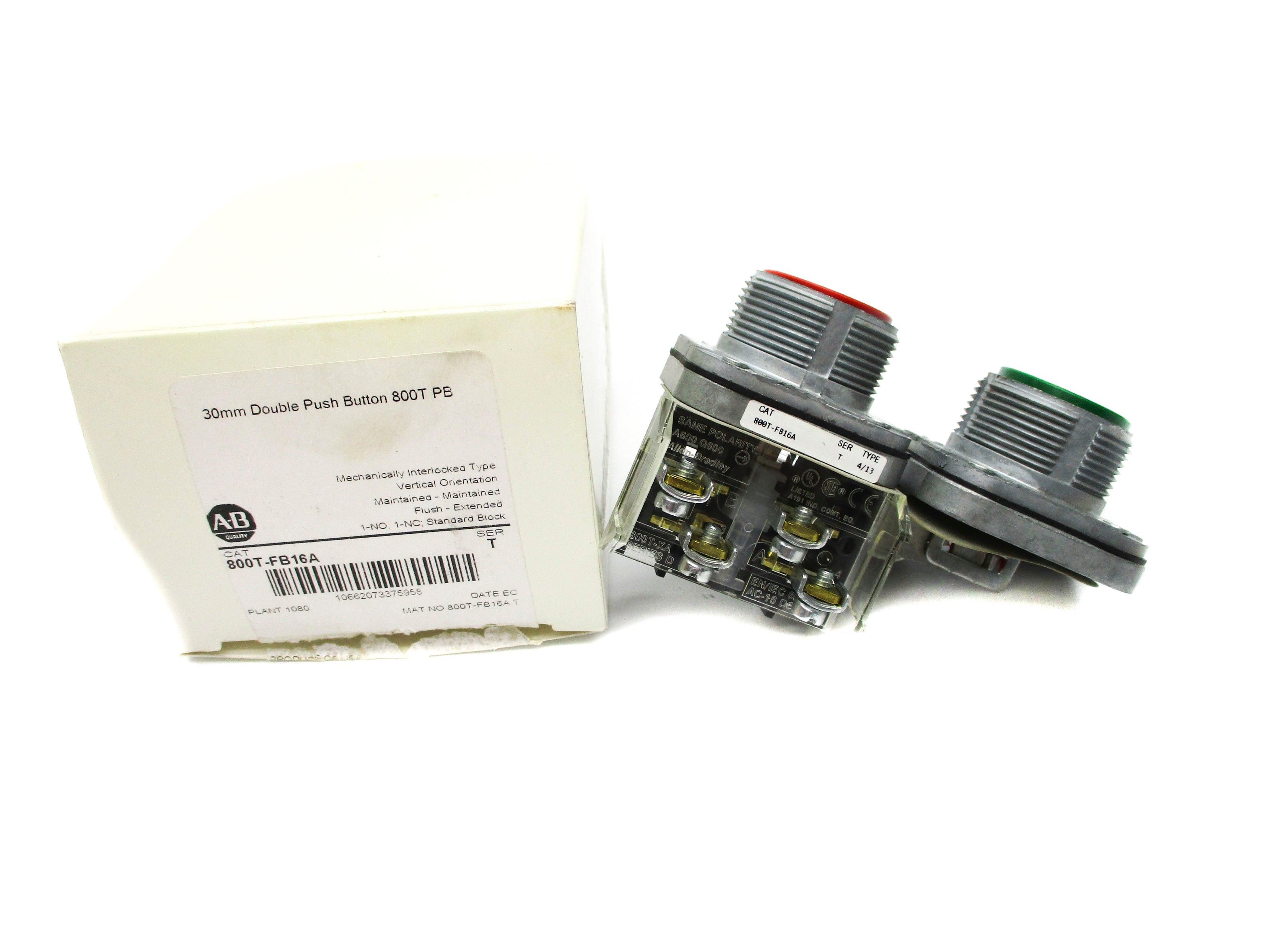 ALLEN BRADLEY 800T-FB16A SER. T (WH) NSMP