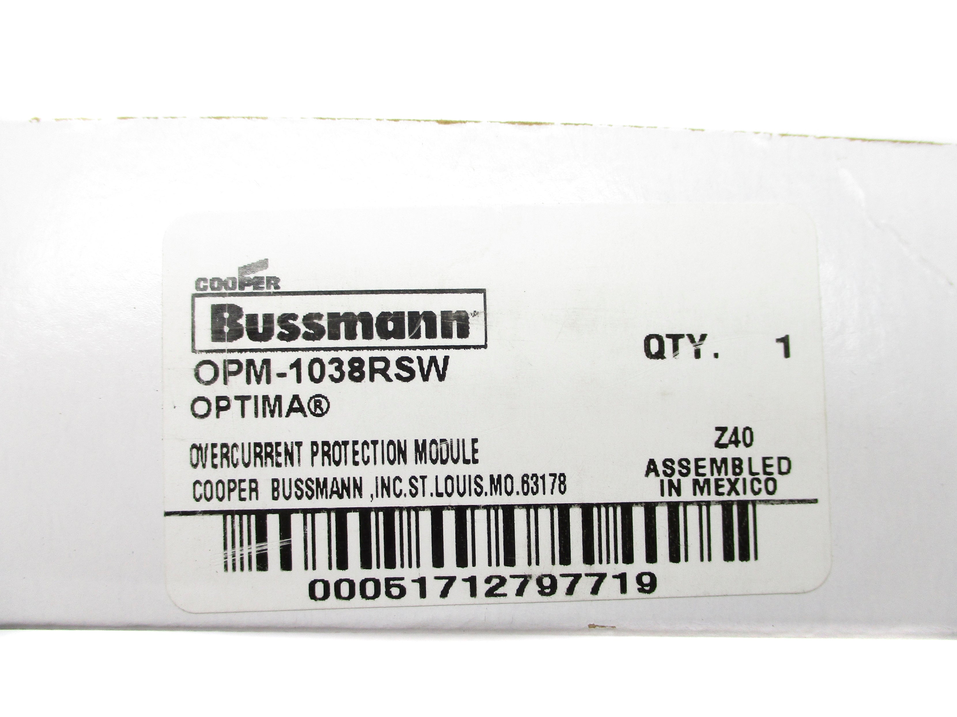 BUSSMANN OPM-1038RSW 600V 30A NSMP