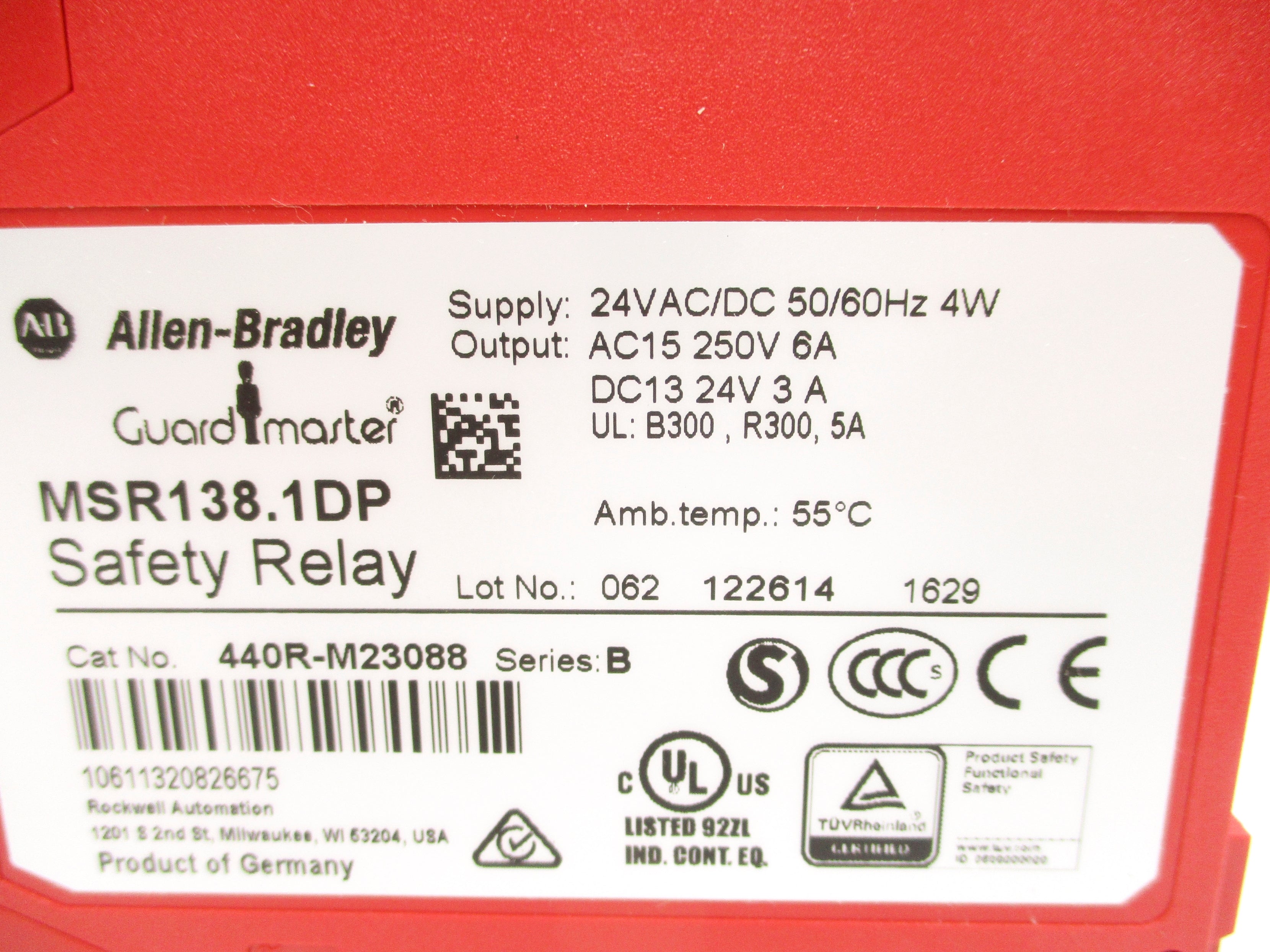 ALLEN BRADLEY 440R-M23088 SER. B 24VAC NSNP