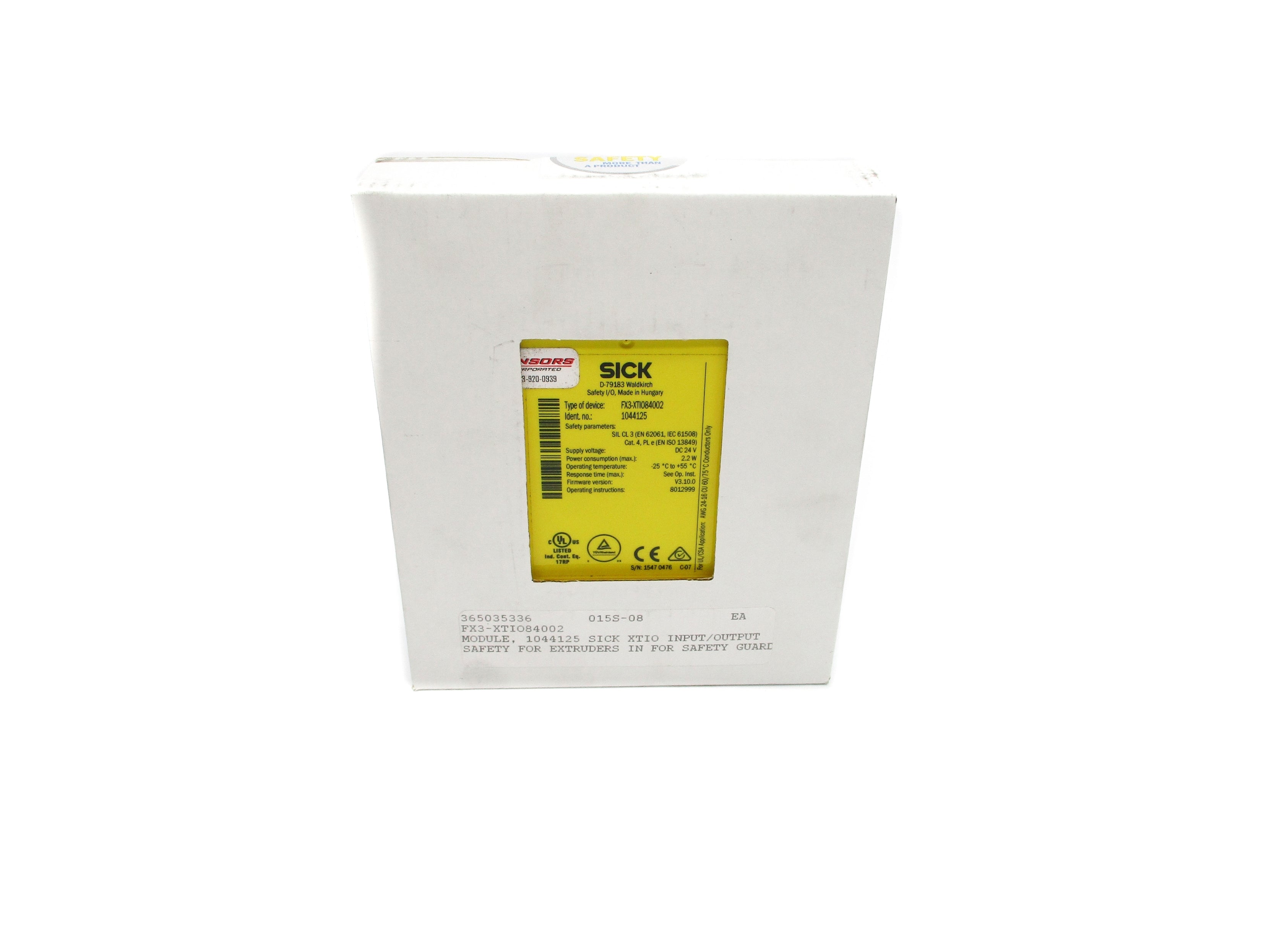 SICK FX3-XTIO84002 NSFS